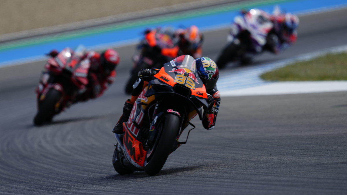 Beast of a bike gives Binder his best start