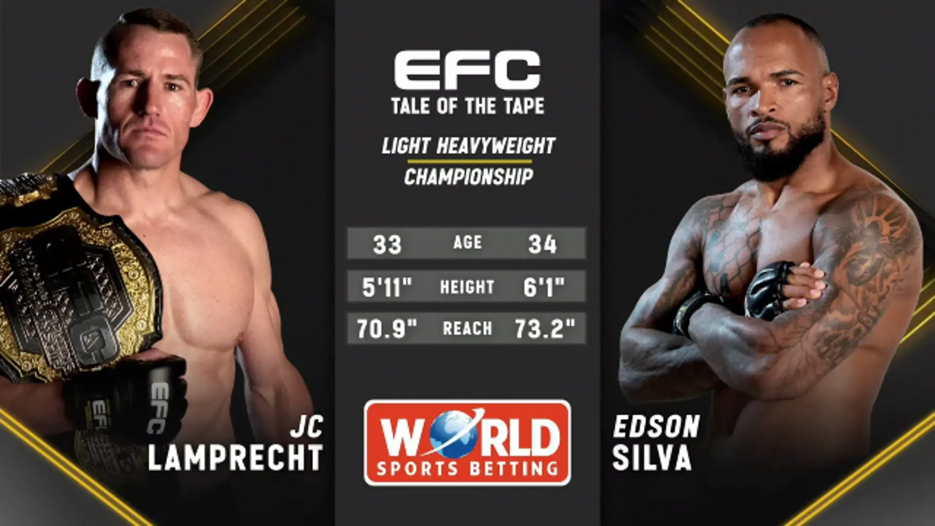 JC Lamprecht v Edson Silva | Light Heavyweight Title Bout | Highlights | EFC 123