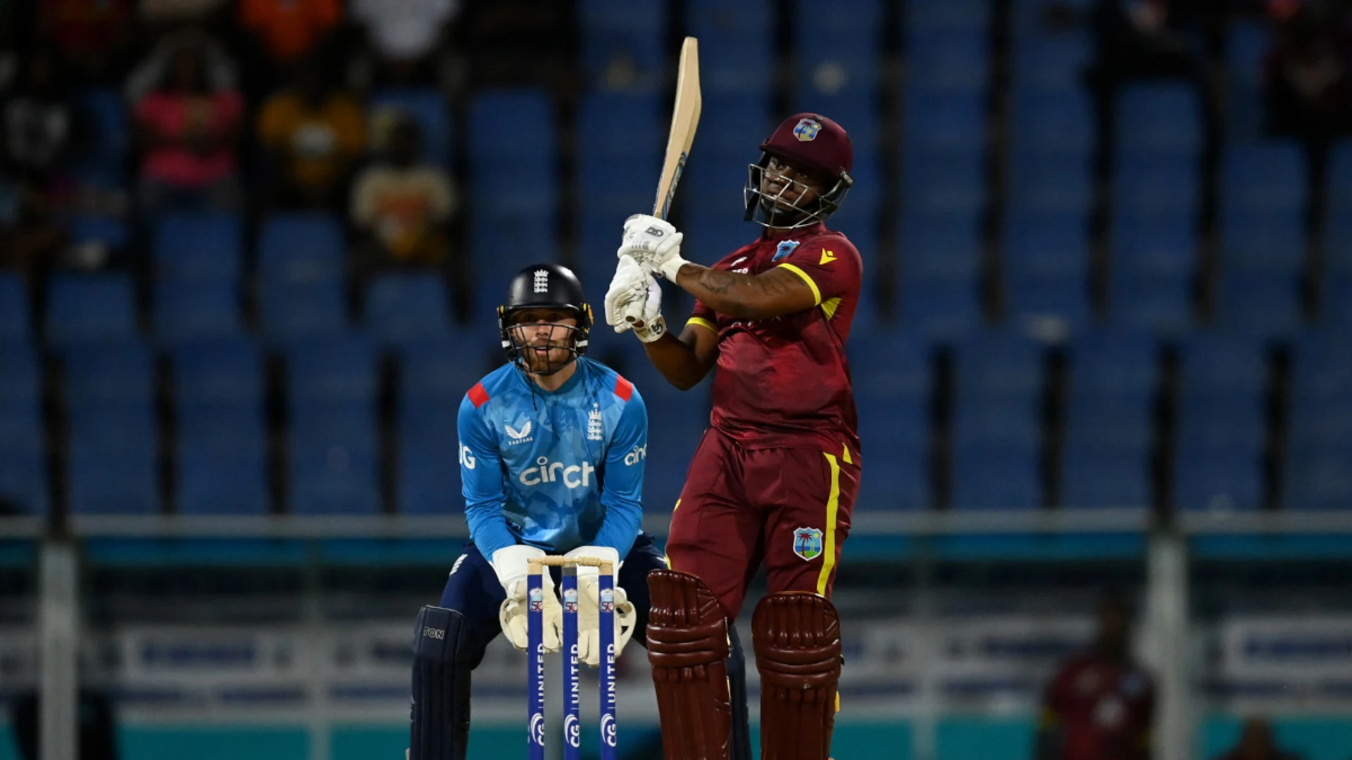 Lewis run blitz leads West Indies to big victory over England