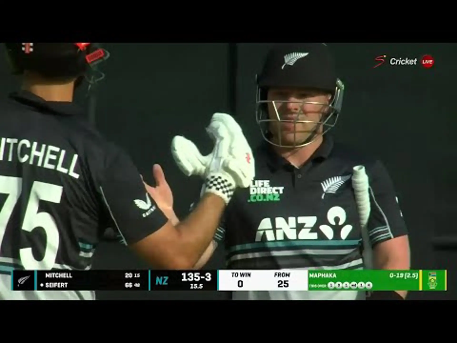 Tim Seifert 66* Runs | South Africa v New Zealand | 5th T20 Tri-Series