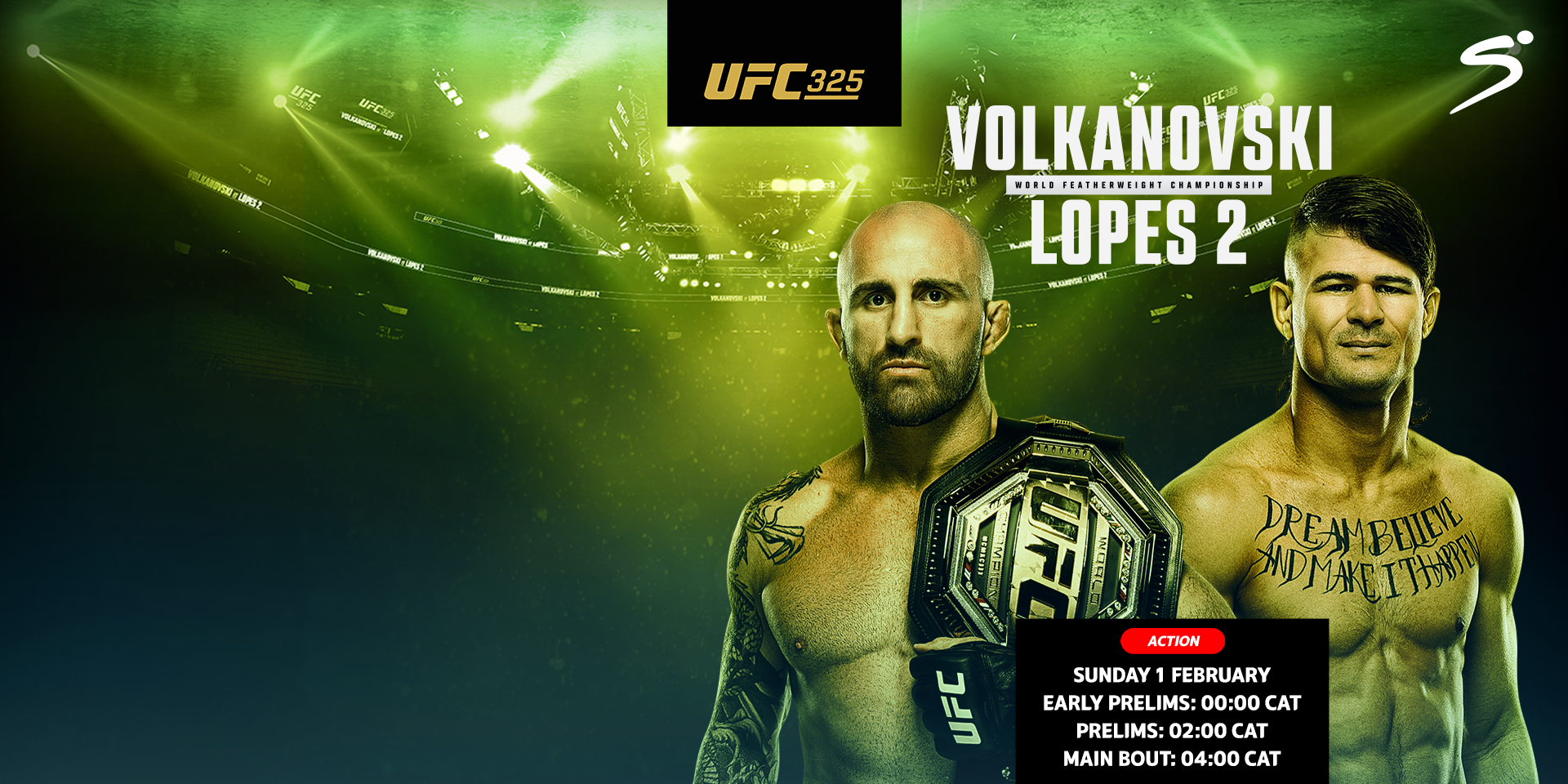 Volkanovski v Lopes headlines mouth watering UFC325 'Down Under'