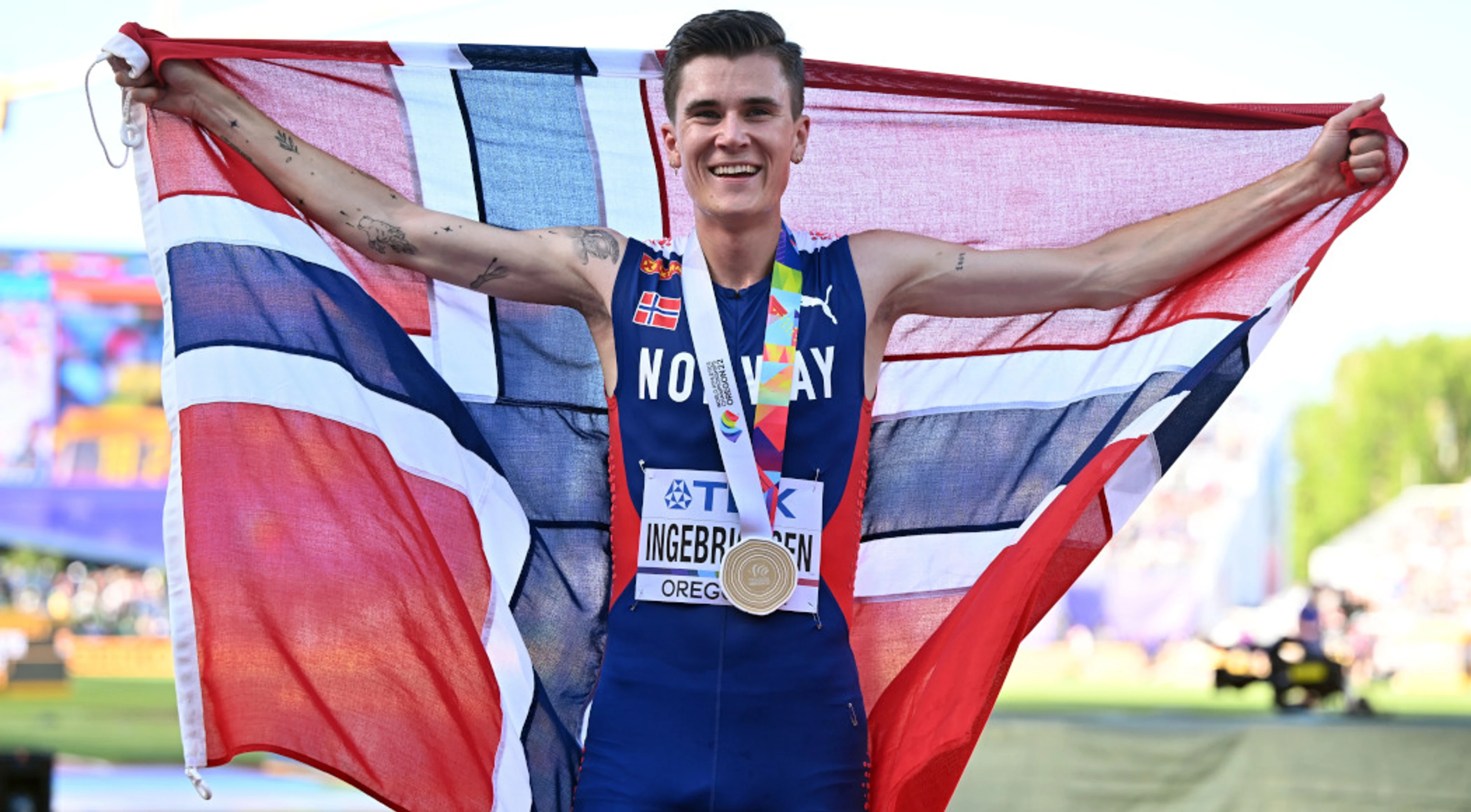 Norway's Ingebrigtsen win's men's world 5000m title