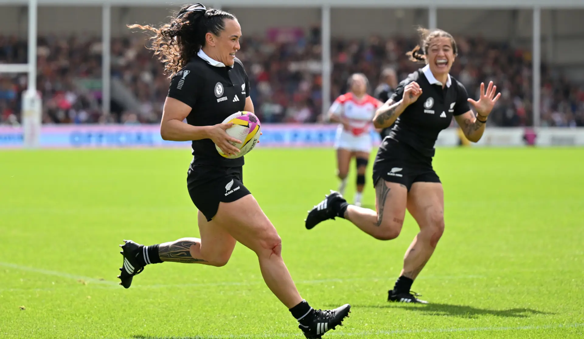 Champions New Zealand see off Japan to reach Women's Rugby World Cup last eight