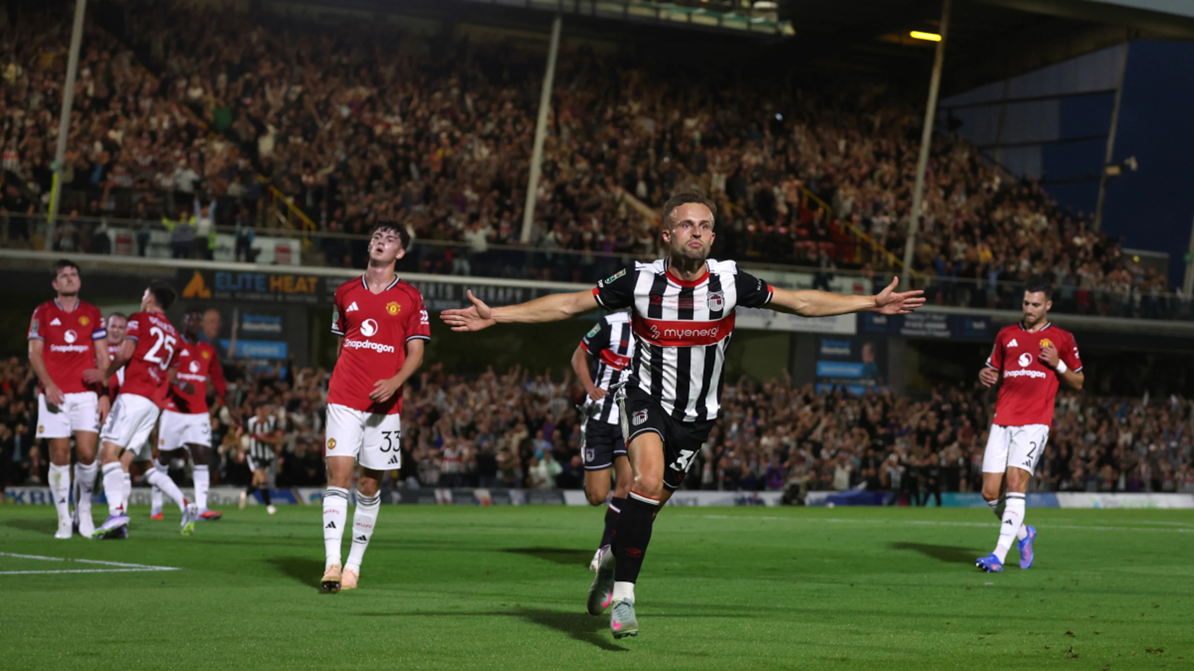 Man Utd suffer shock League Cup exit to fourth-tier Grimsby