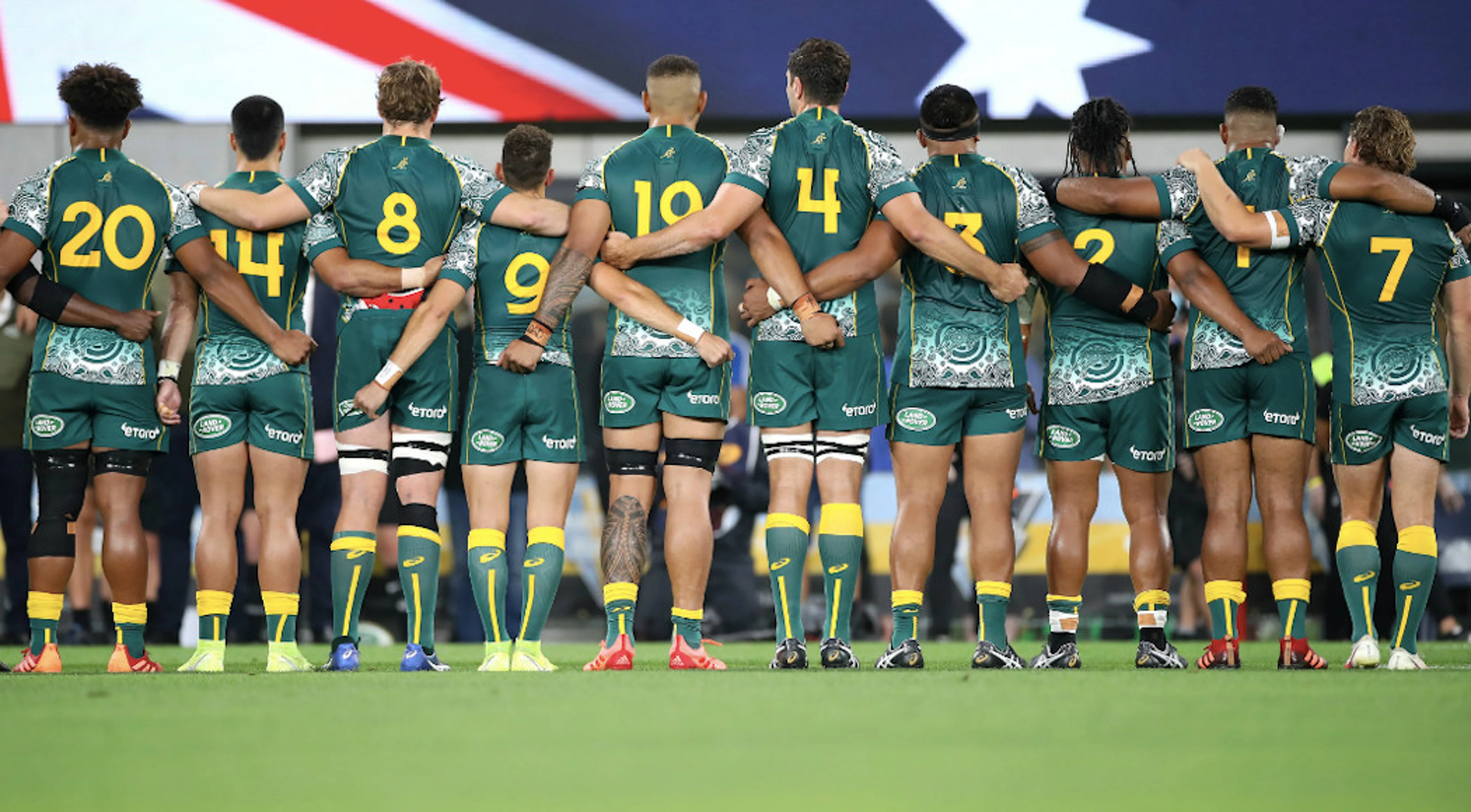 Australia first as anthem sung in indigenous language before test