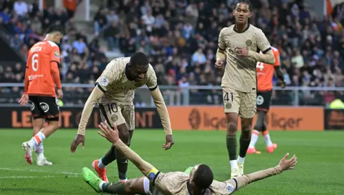 PSG close in on title with win at Lorient