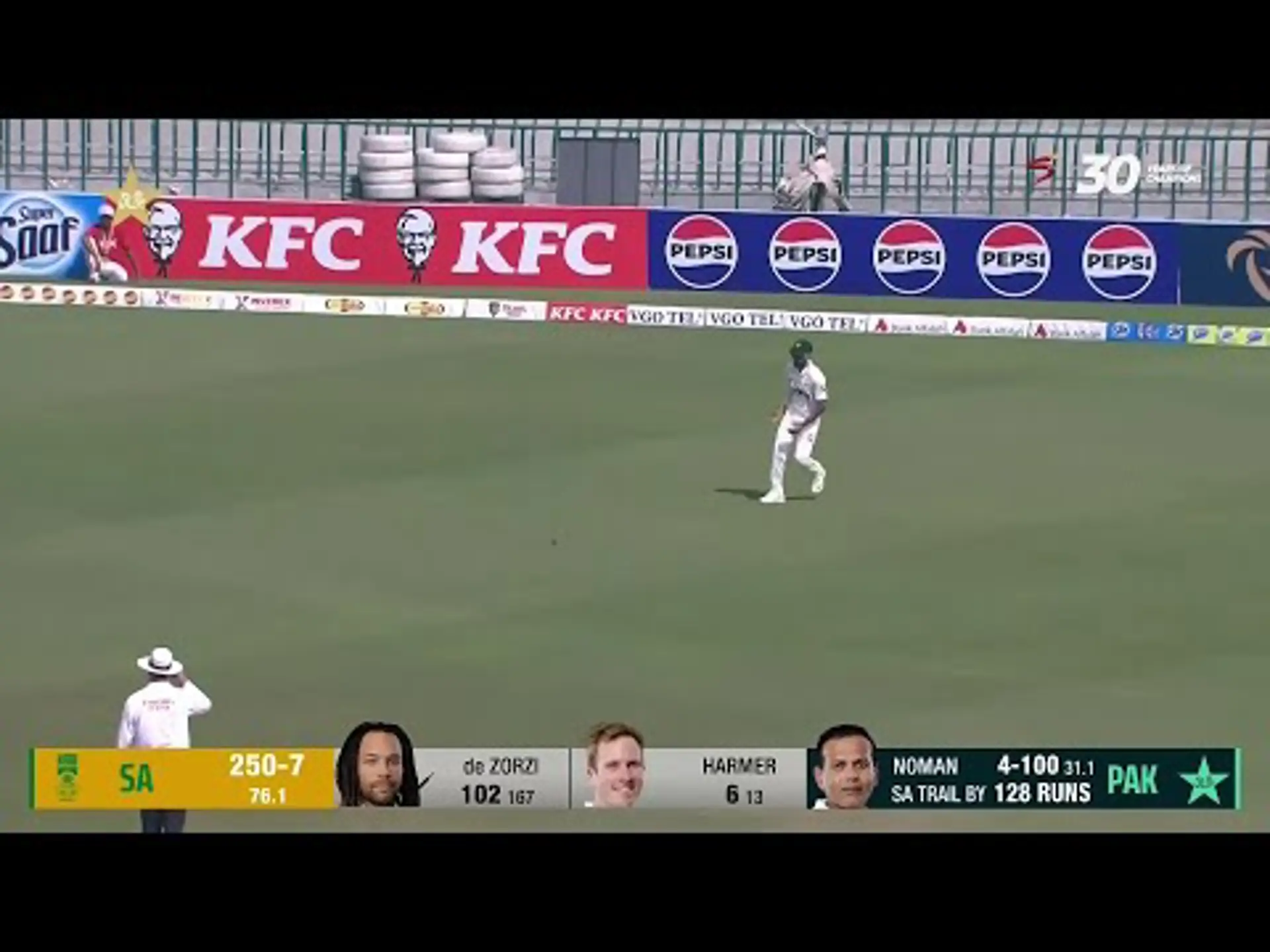 Pakistan v South Africa | 1st Test | 2nd innings | Tony Zorzi 81