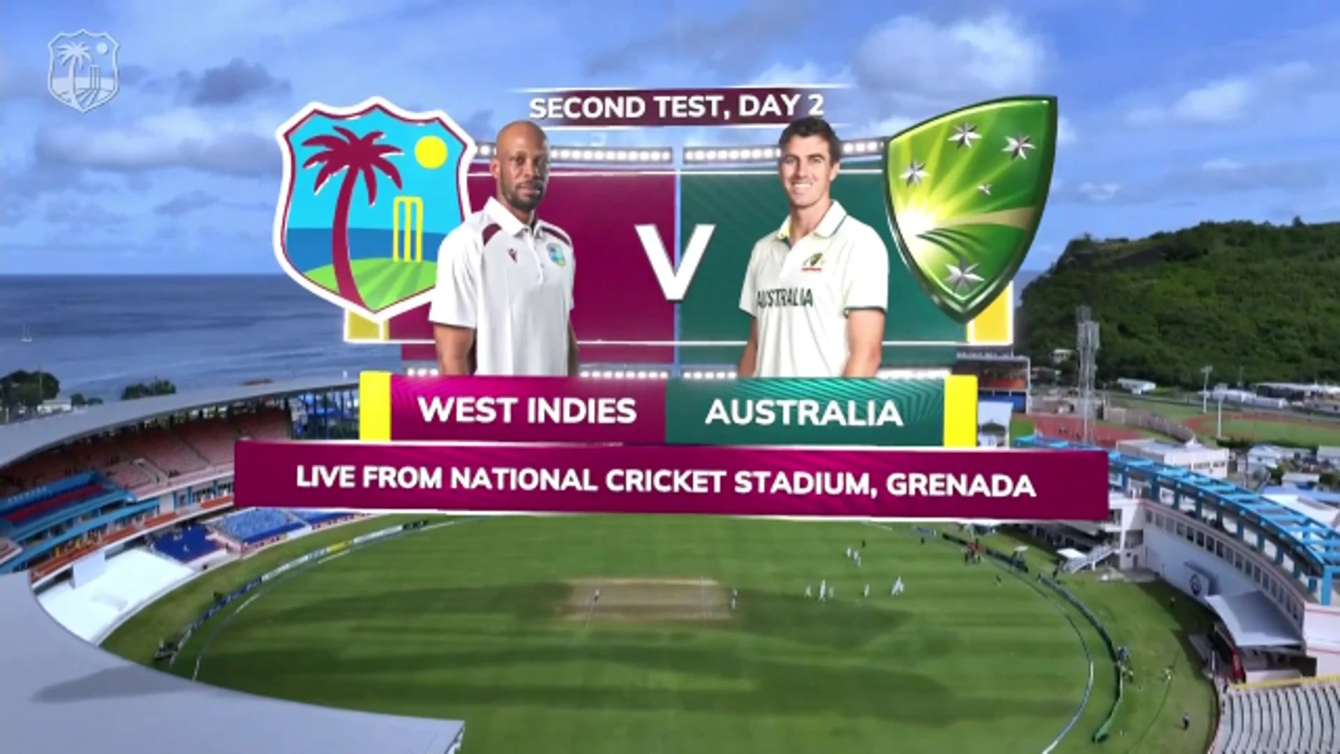 West Indies v Australia | Match Highlights| 2nd Test Day 2