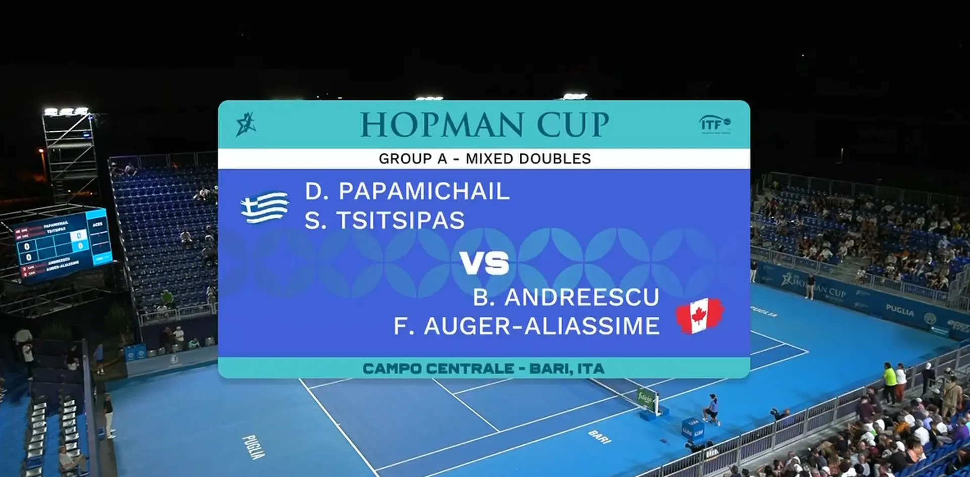 D Papamichail/S Tsitsipas v B Andreescu/F Auger Aliassime | Match Highlights | Hopman Cup