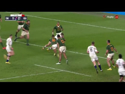 Henry Slade with a Spectacular Try vs South Africa