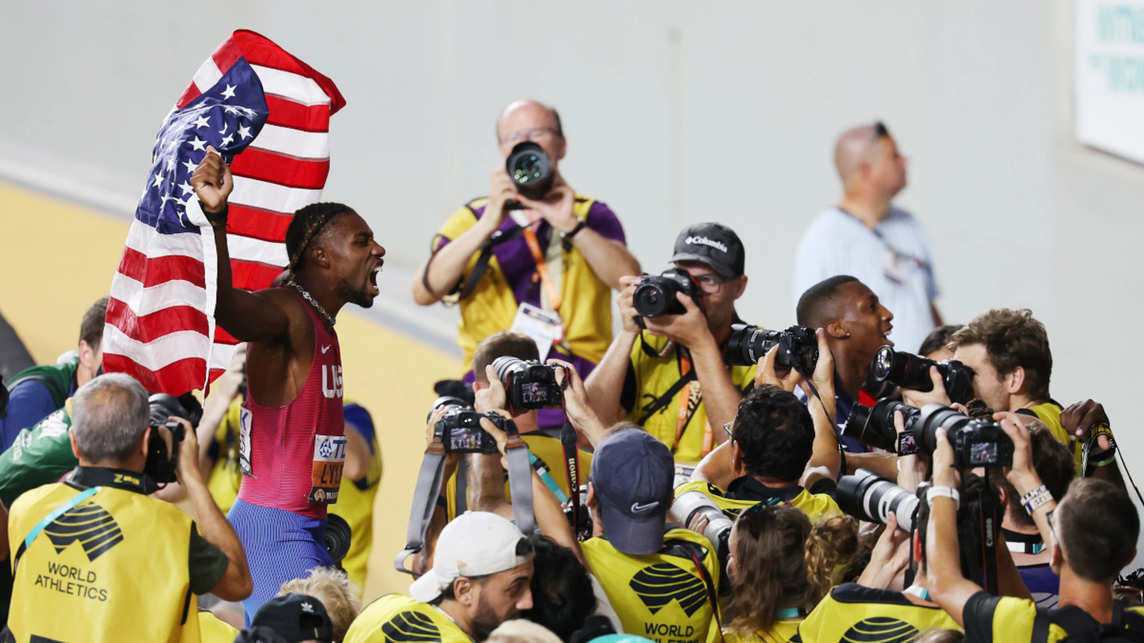 Lyles takes tentative steps into Usain Bolt's big shoes