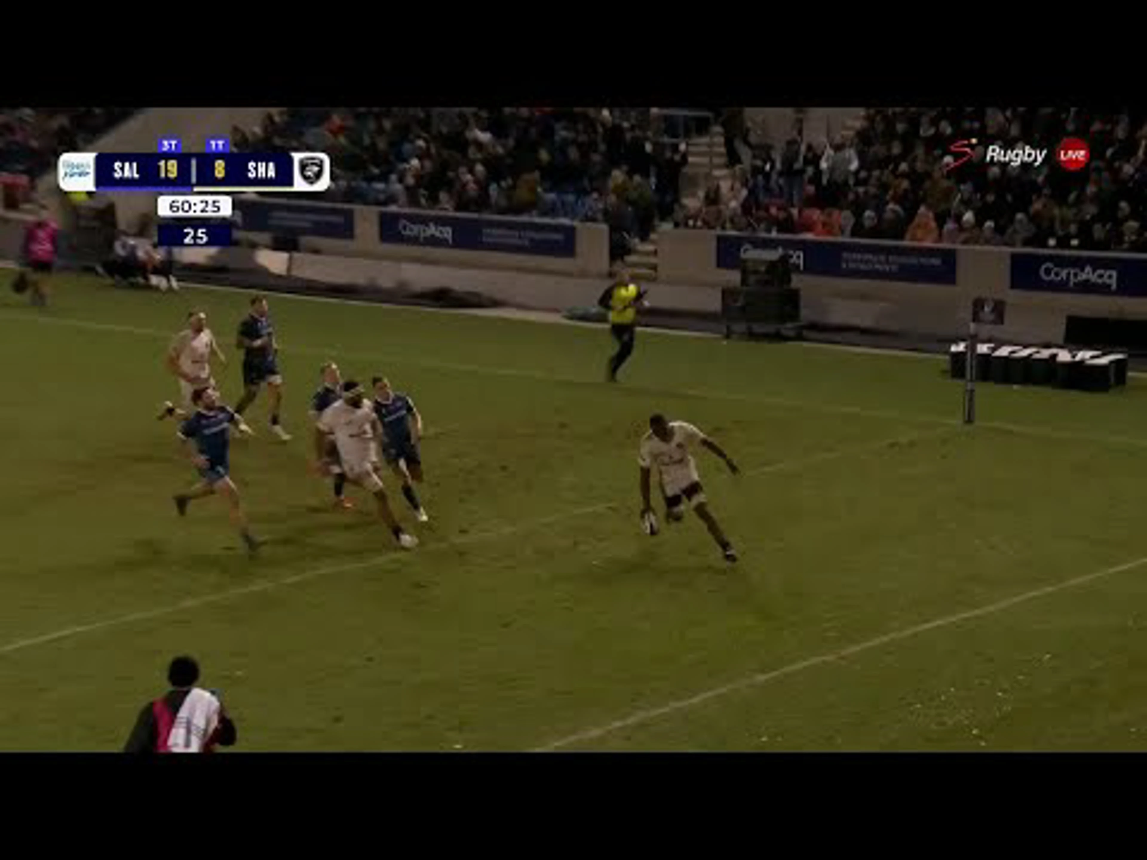 Emmanuel Tshituka With a Try vs. Sale Sharks