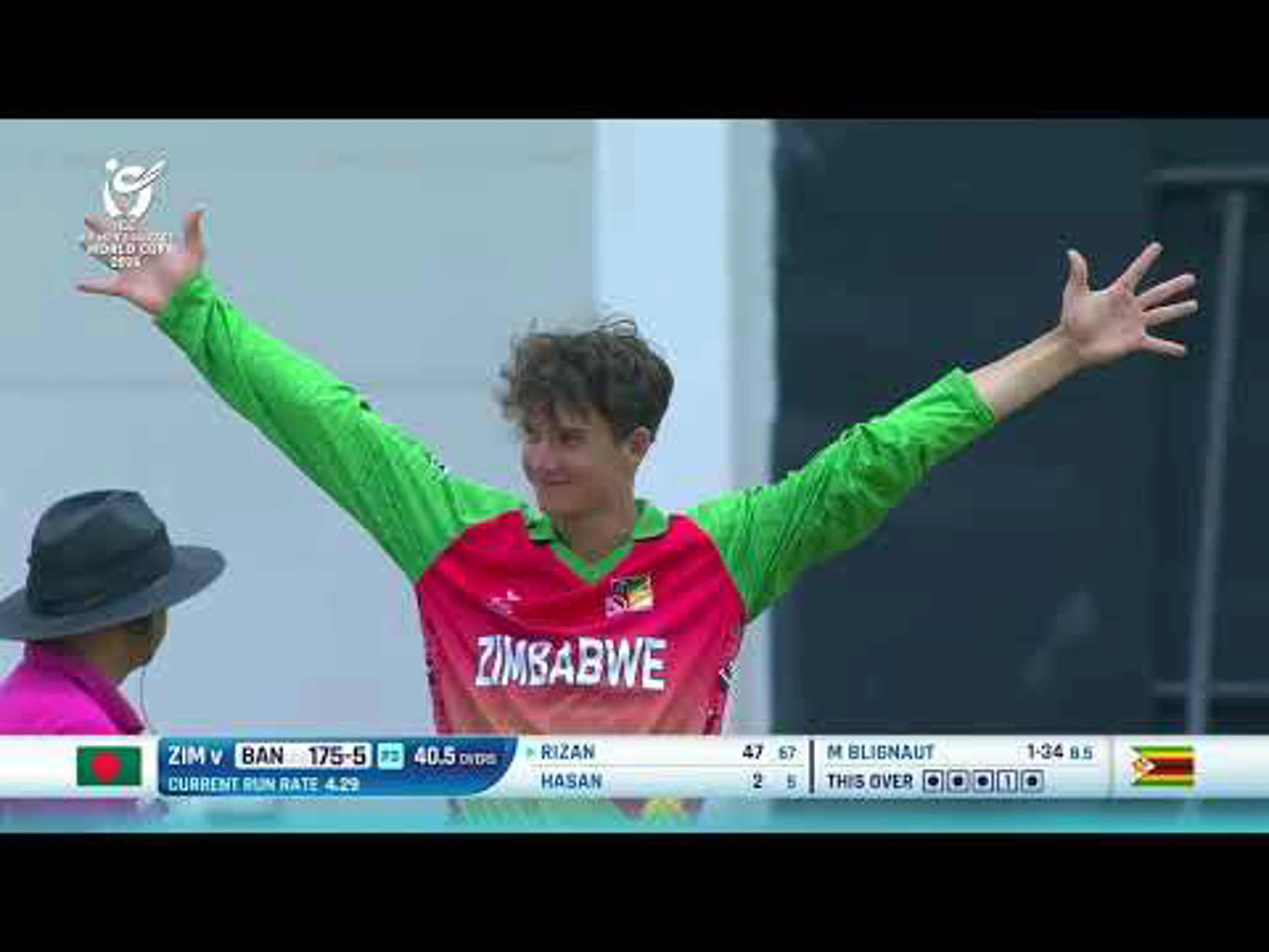 Bangladesh v Zimbabwe | Match Highlights | ICC U19 Cricket World Cup
