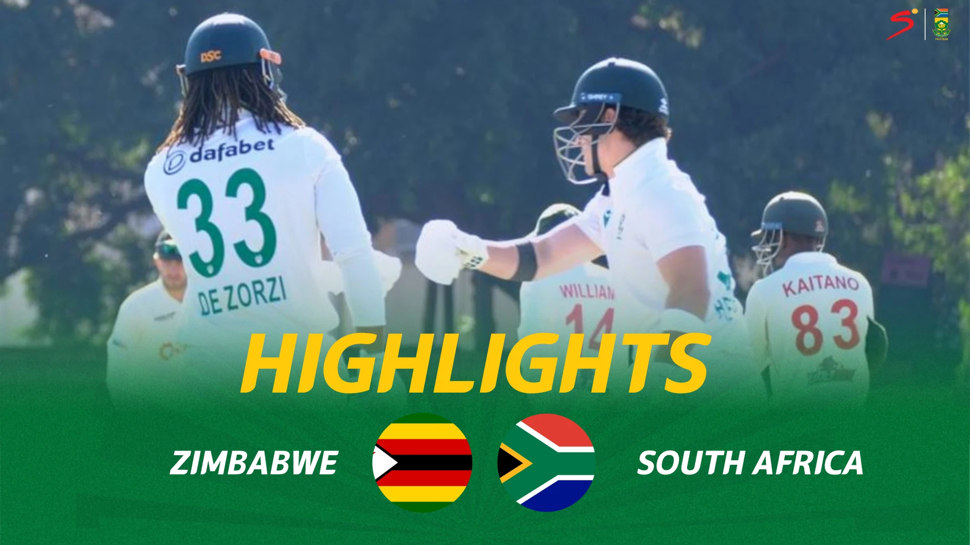 Zimbabwe v South Africa | Short Highlights | 1st Test Day 1
