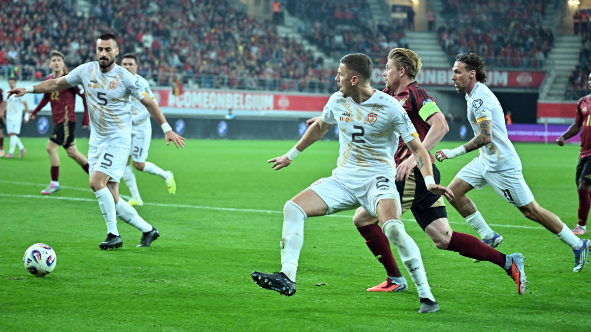 North Macedonia hold off Belgium attack to claim vital World Cup point