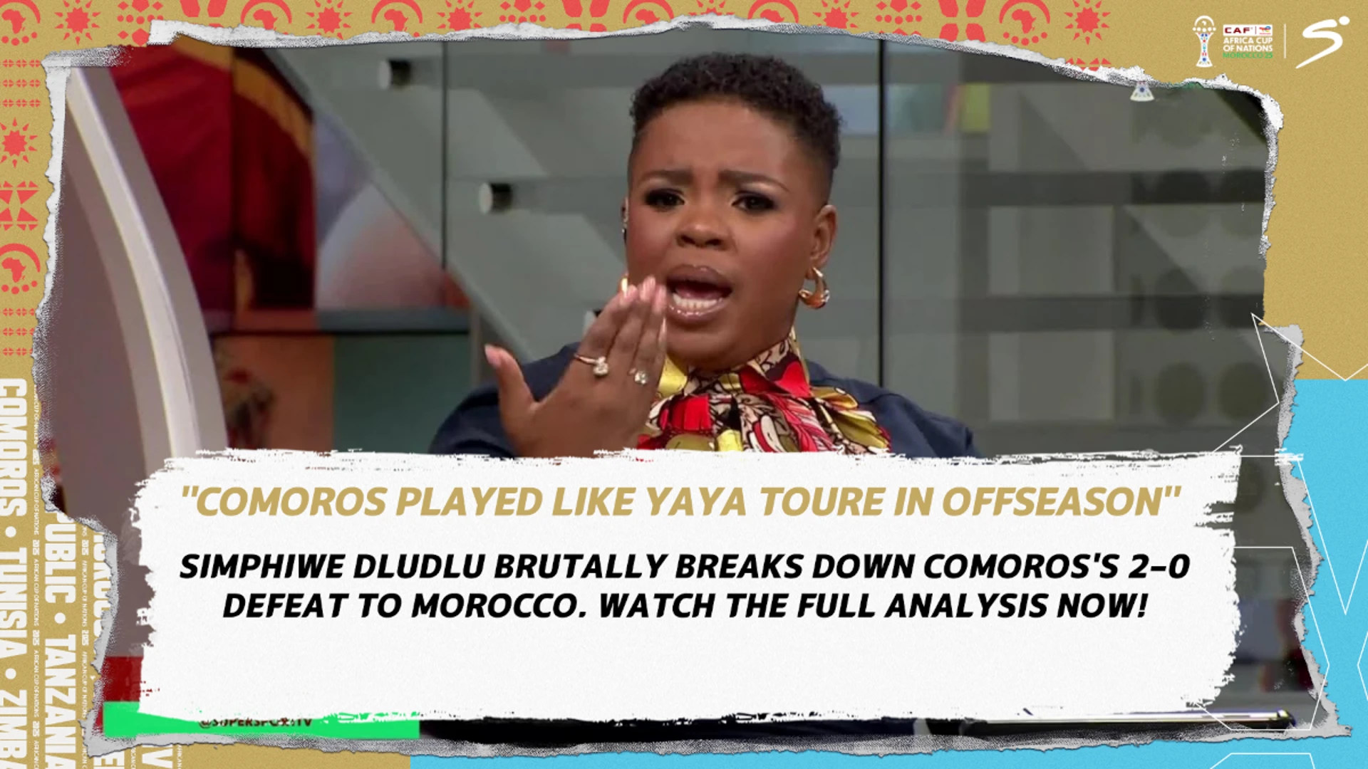 Comoros Played Like Yaya Toure in Offseason – Simphiwe Dludlu