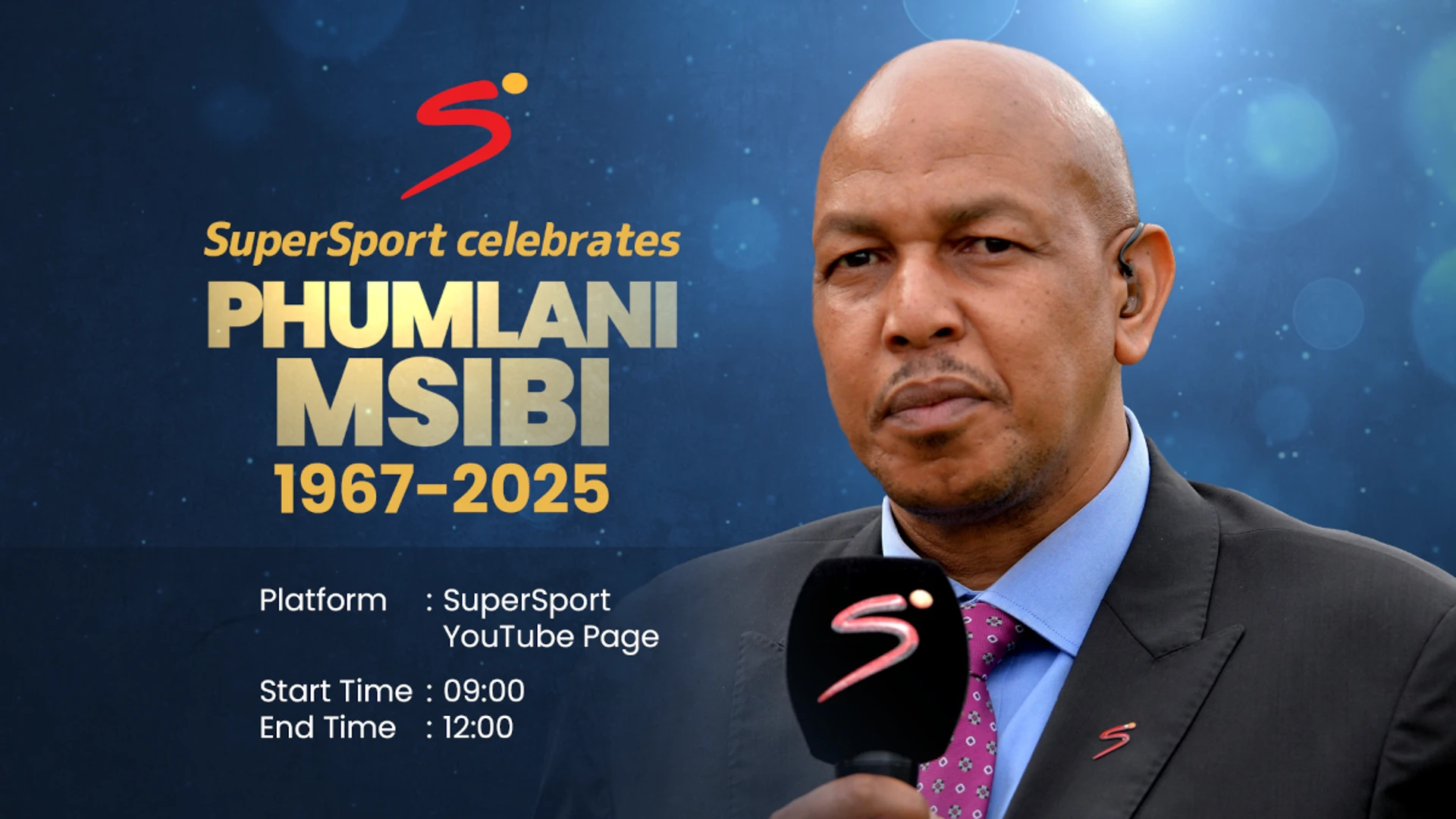    Live Broadcast: Funeral Service for SuperSport's Phumlani Msibi