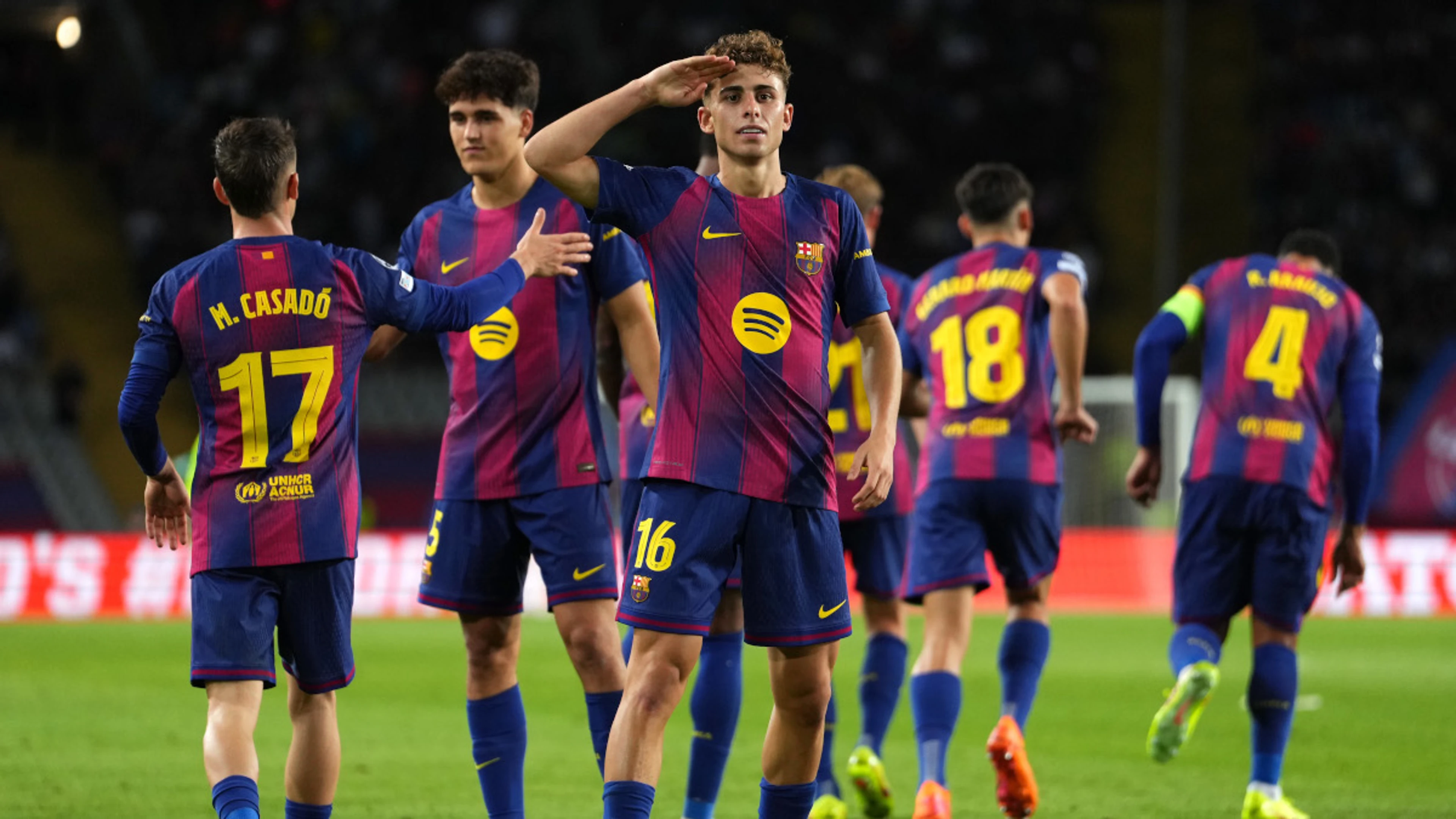 Lopez, Rashford inspire Barca rout of Olympiacos