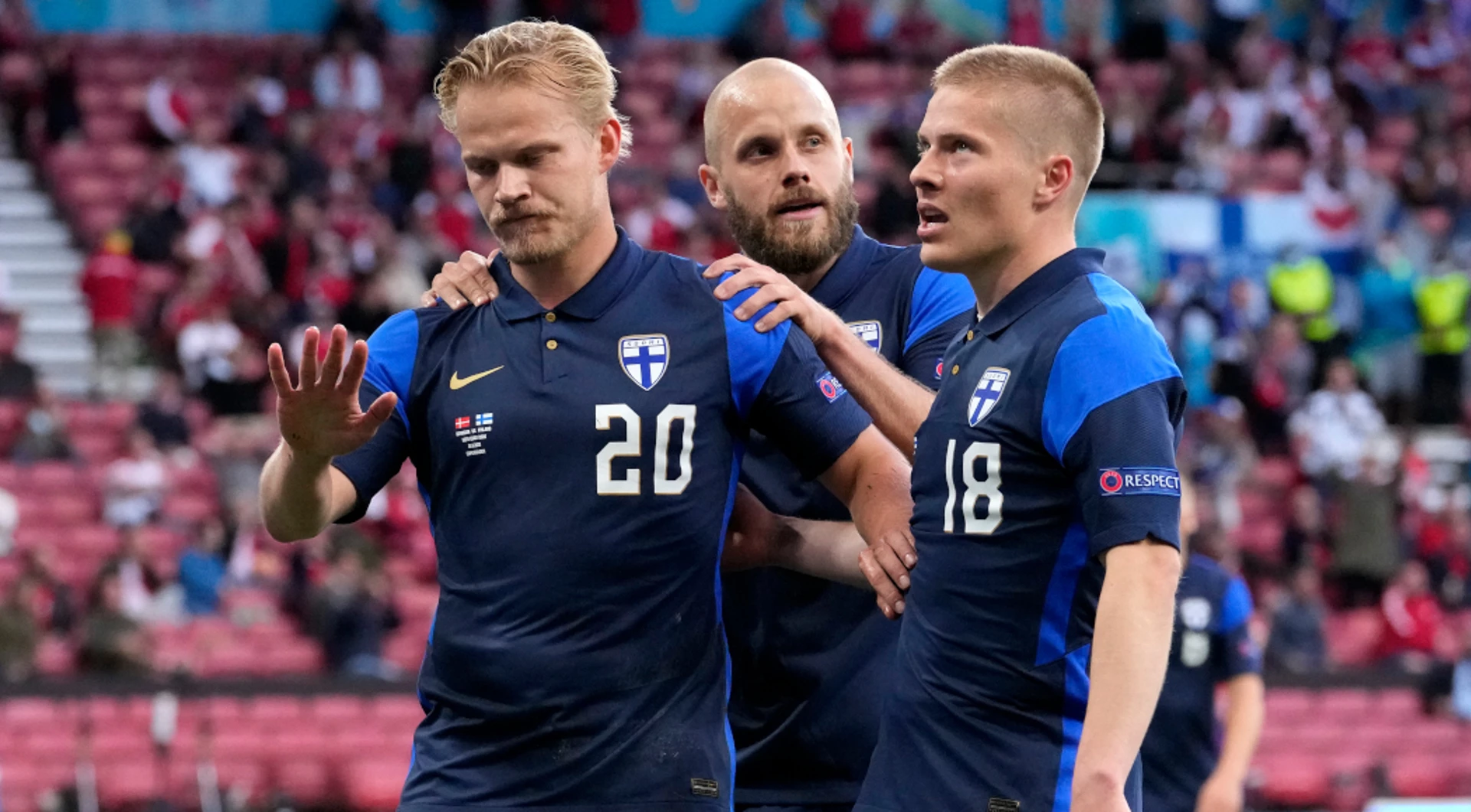 Finland stun Denmark but game overshadowed by Eriksen collapse