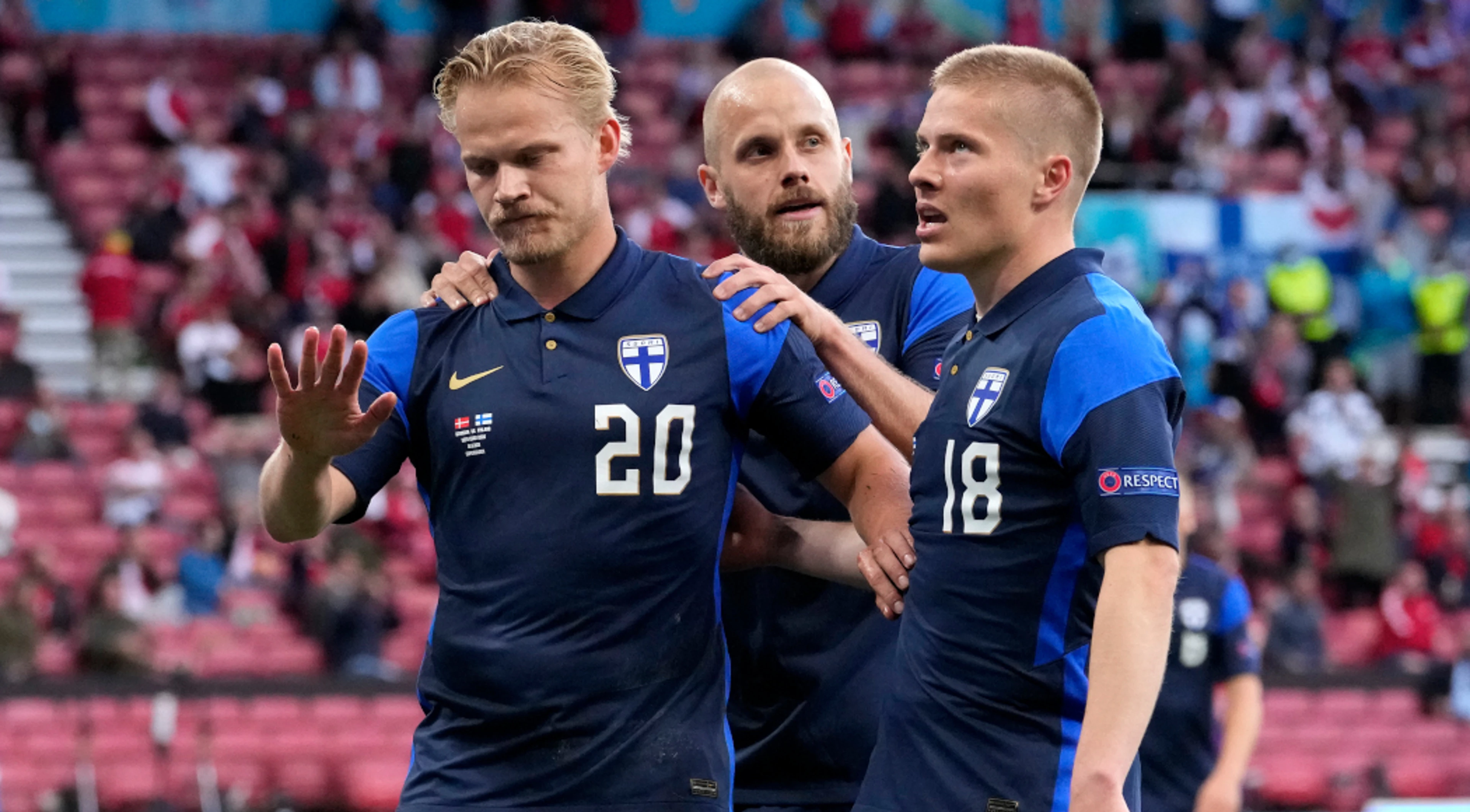 Finland stun Denmark but game overshadowed by Eriksen collapse