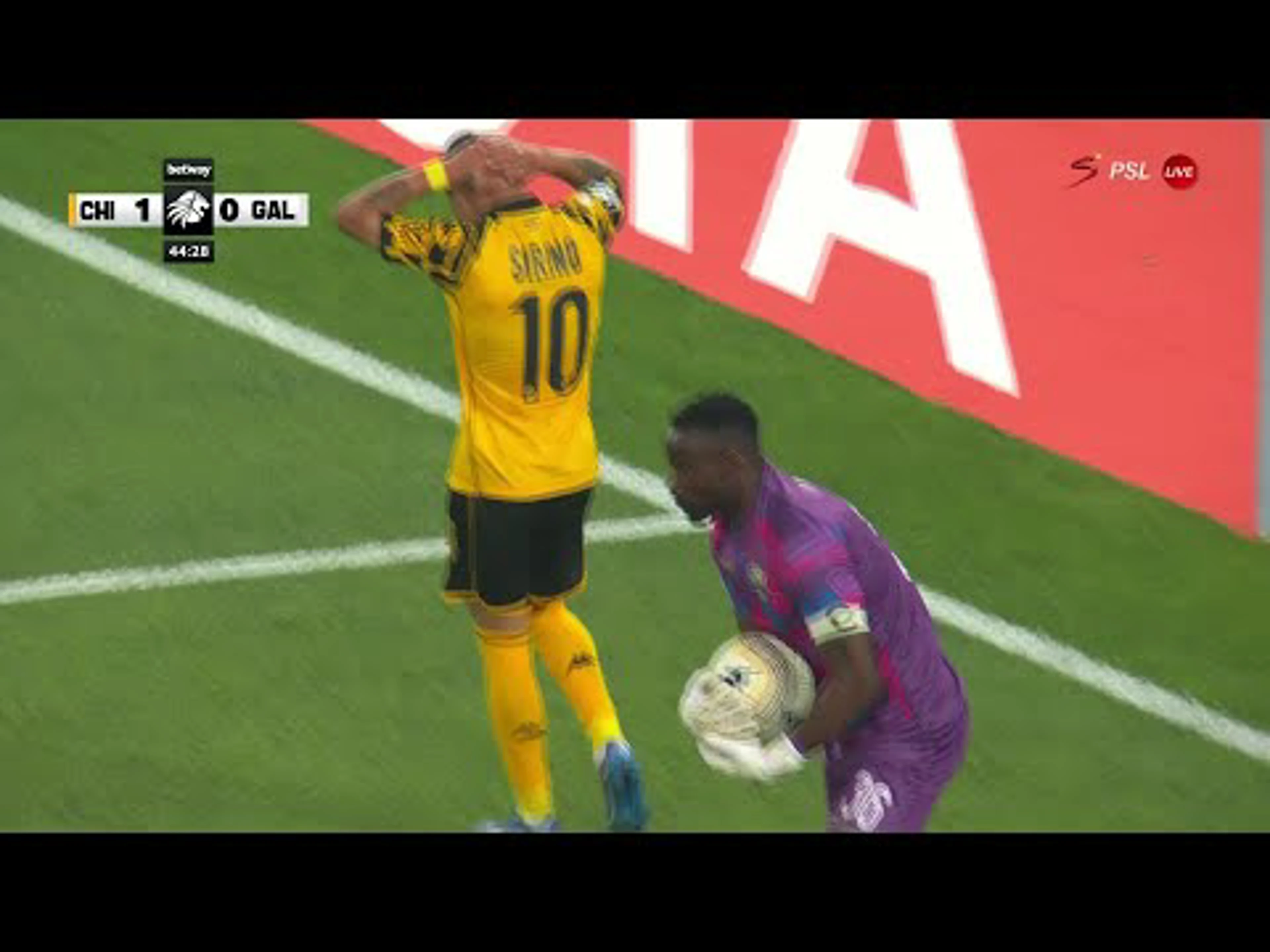 Washington Arubi with a Spectacular Gk Save vs. Kaizer Chiefs