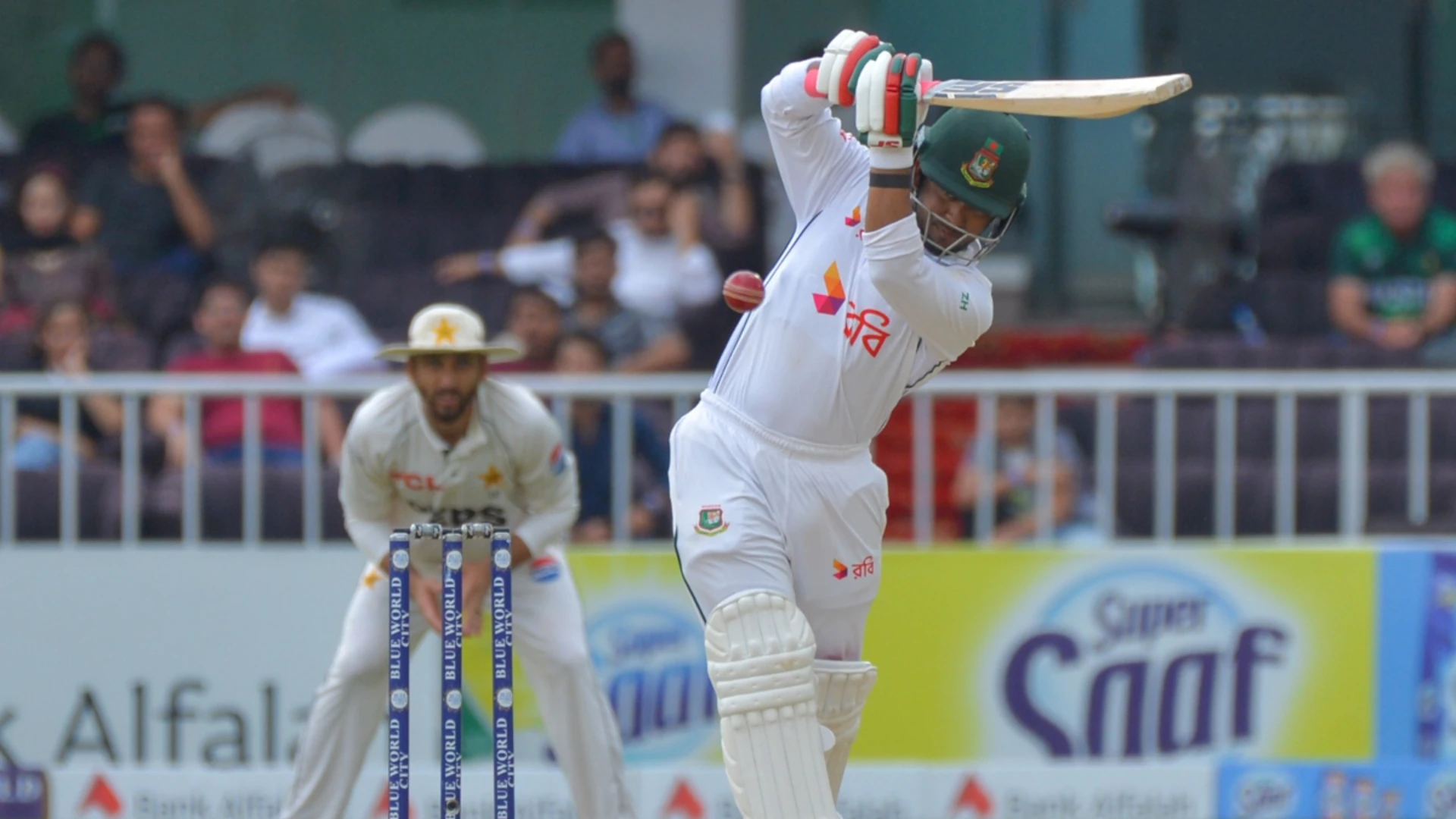 Bangladesh 122-2, need 63 more for historic Pakistan series win