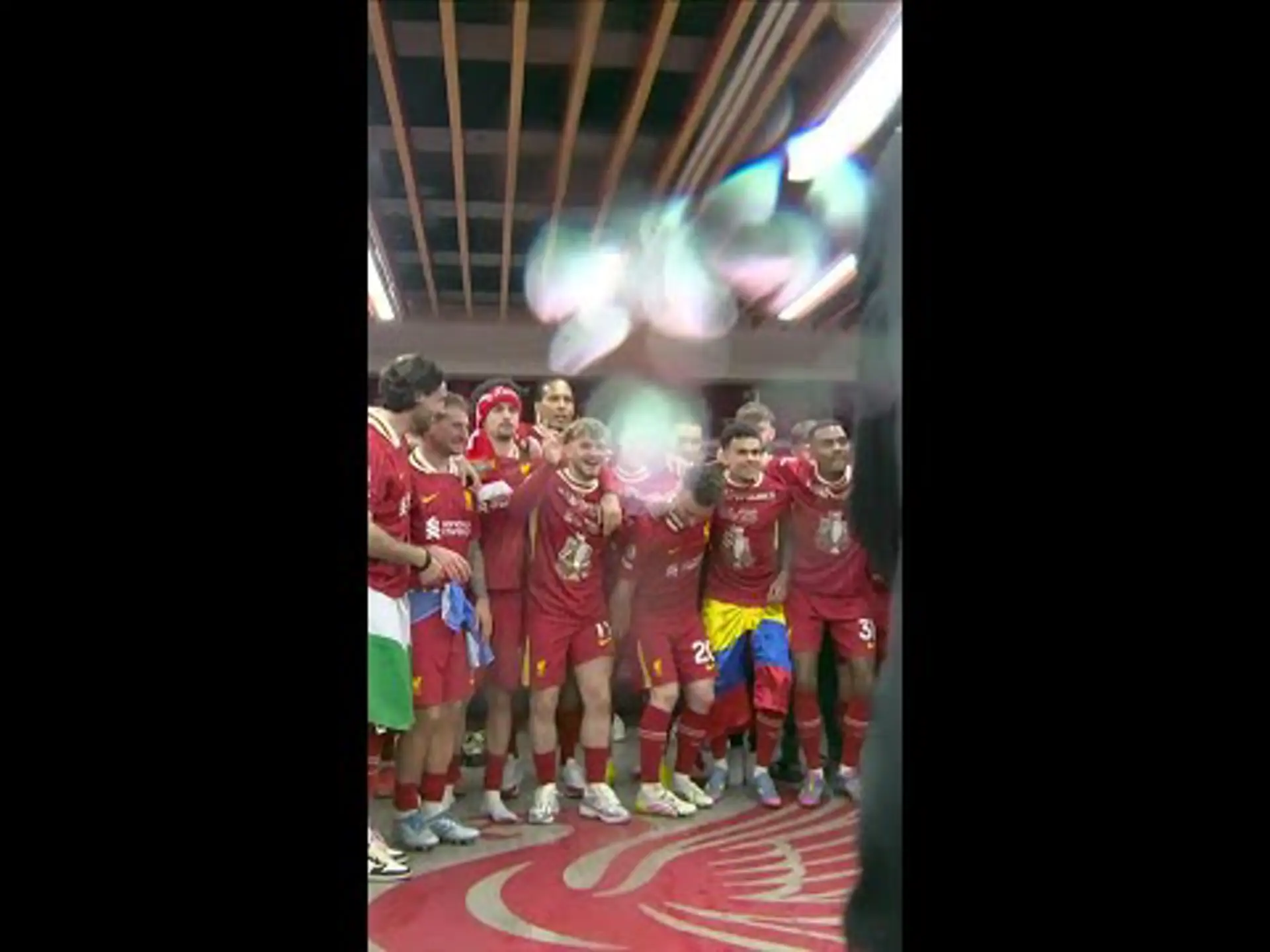 Scenes from Liverpool changeroom!