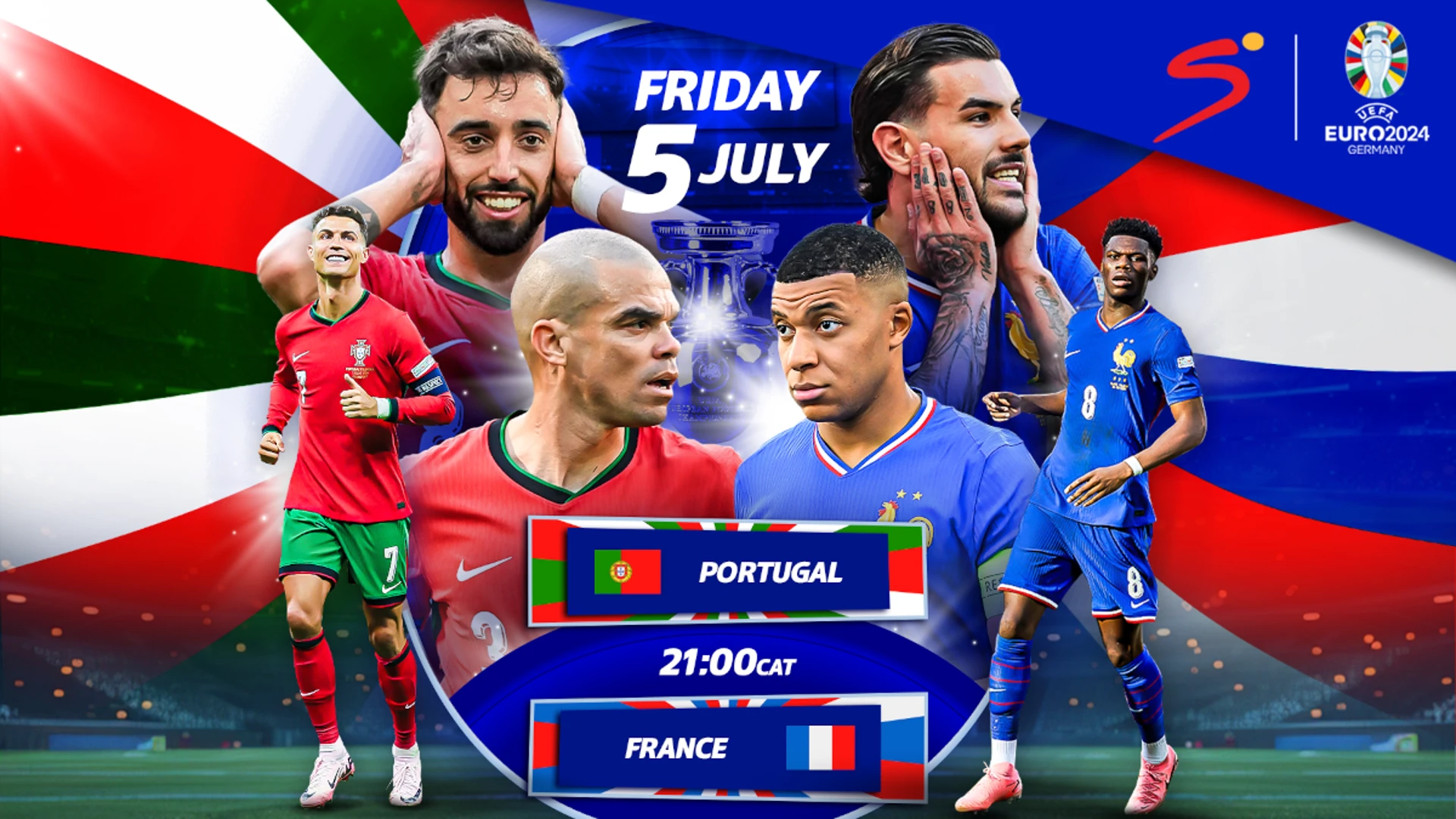  Mbappe, Ronaldo face off as France and Portugal clash at Euro 2024