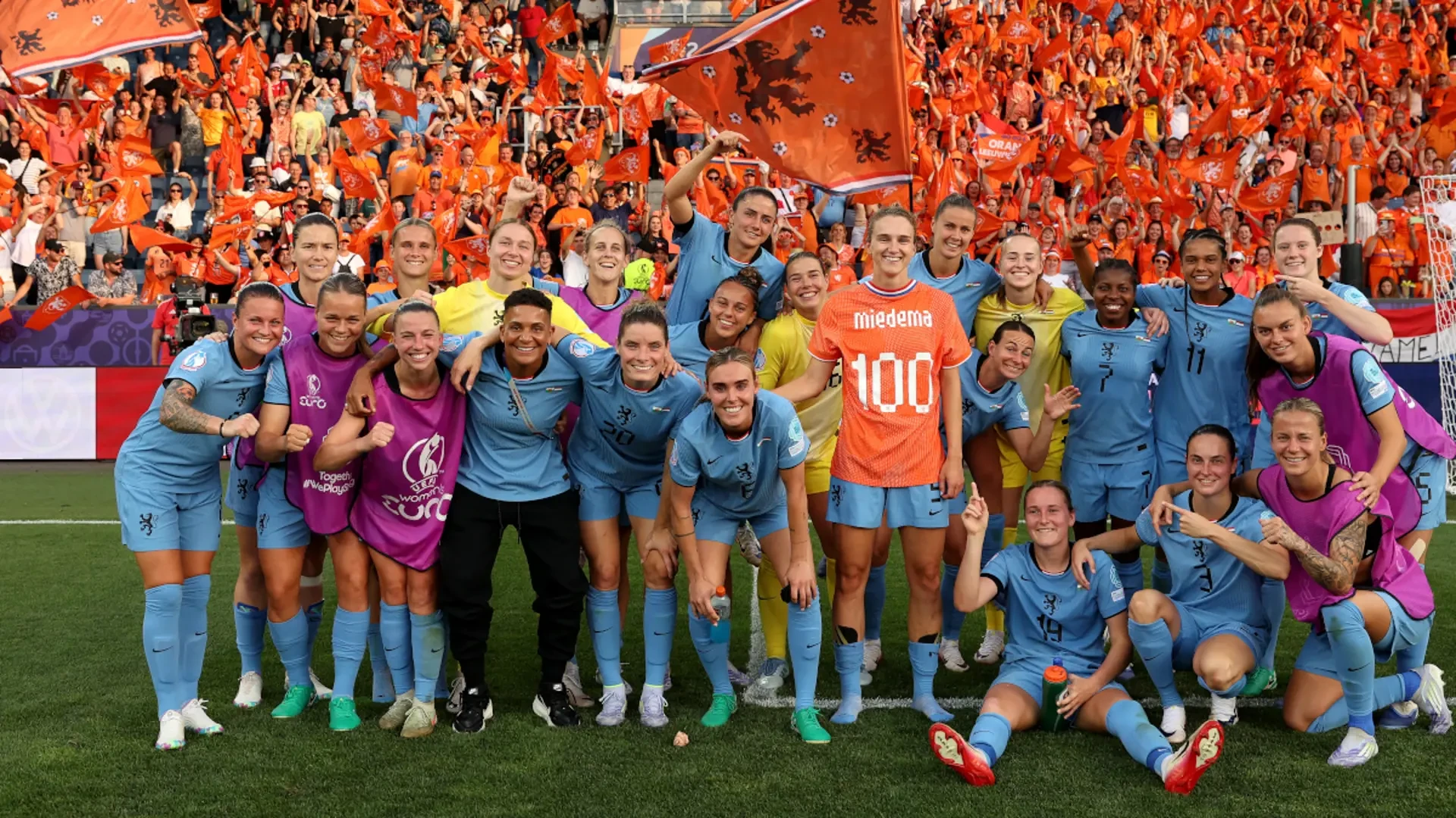 MILESTONE: Miedema completes century in Netherlands' thumping of Wales