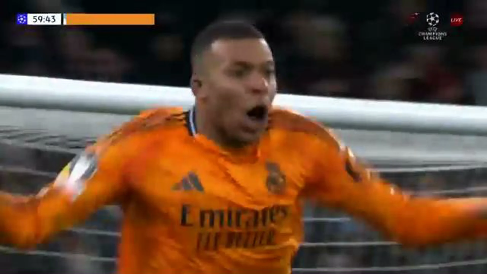 Kylian Mbappe Goal | Man City v Real Madrid | UEFA Champions League Knock-out Play-offs