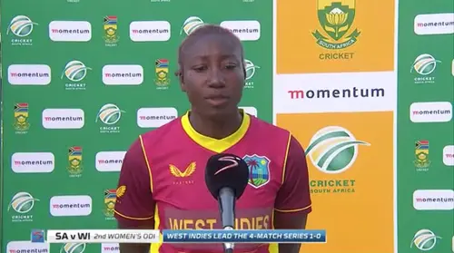 Women's SA v West Indies | 2nd ODI | Interview with Stafanie Taylor