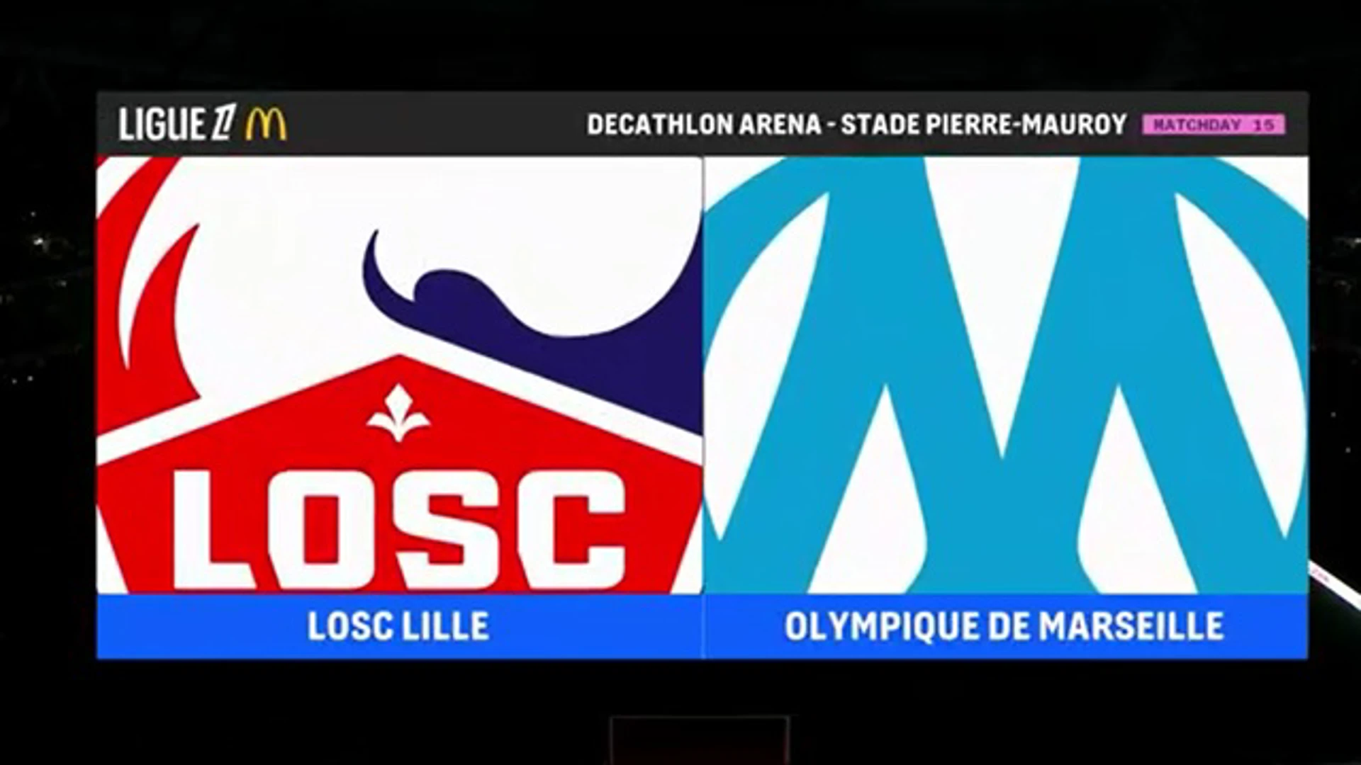 Lille v Olympique Marseille | Match Highlights | French Ligue 1