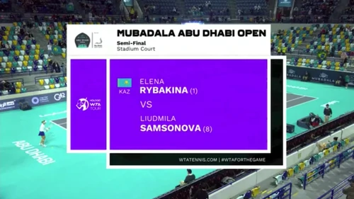 Elena Rybakina v Liudmila Samsonova | Mubadala Abu Dhabi Open | SF 2 ...