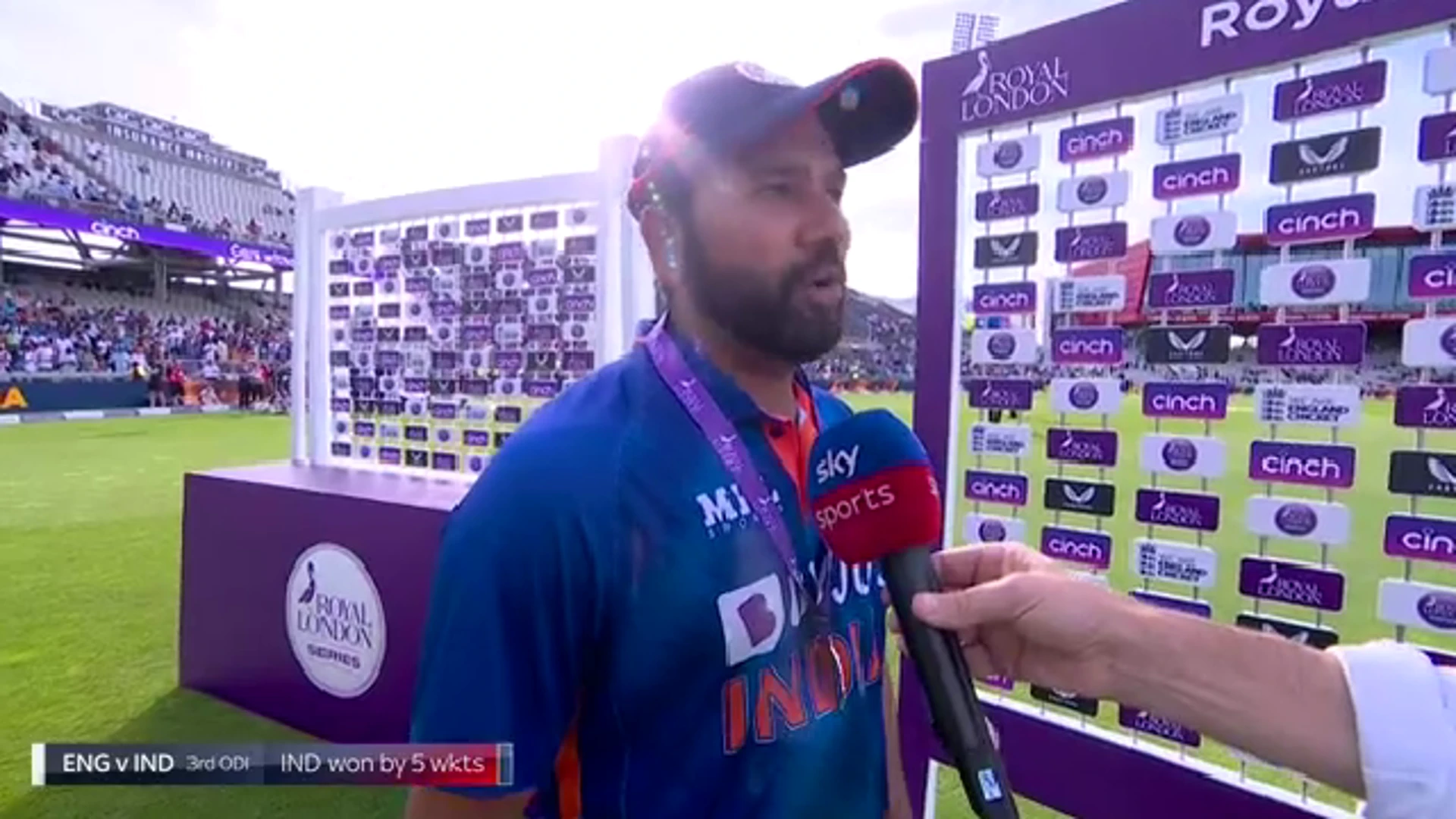 England v India ODI Series | 3rd ODI | Post-match interview with Rohit Sharma