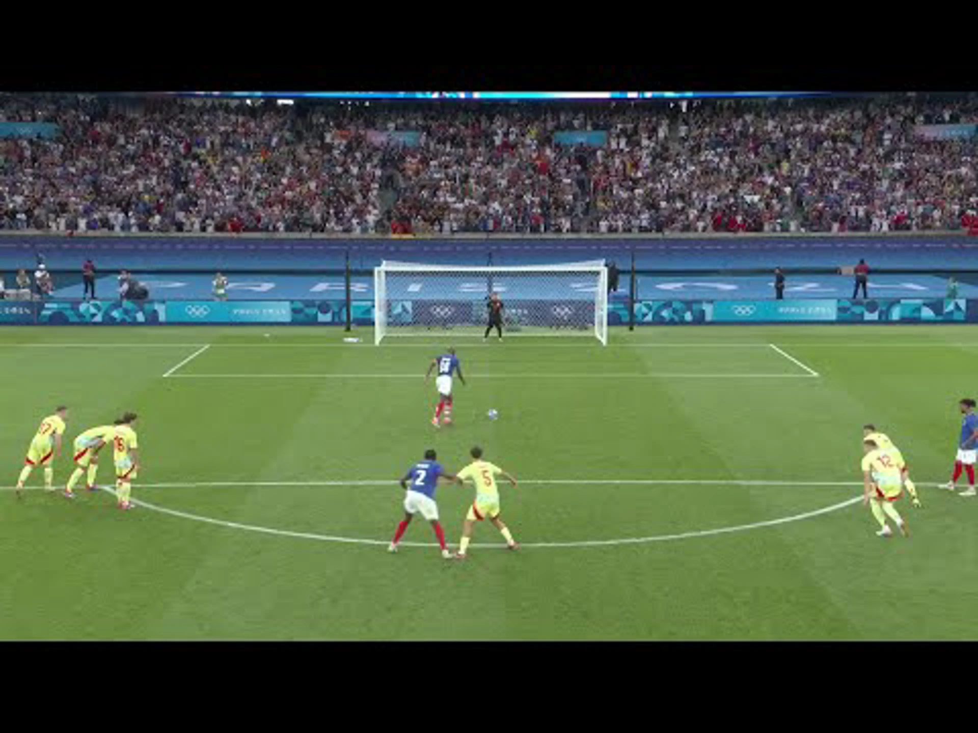 Jean-Philippe Mateta's penalty v Spain | Men's Olympics Football, Paris 2024