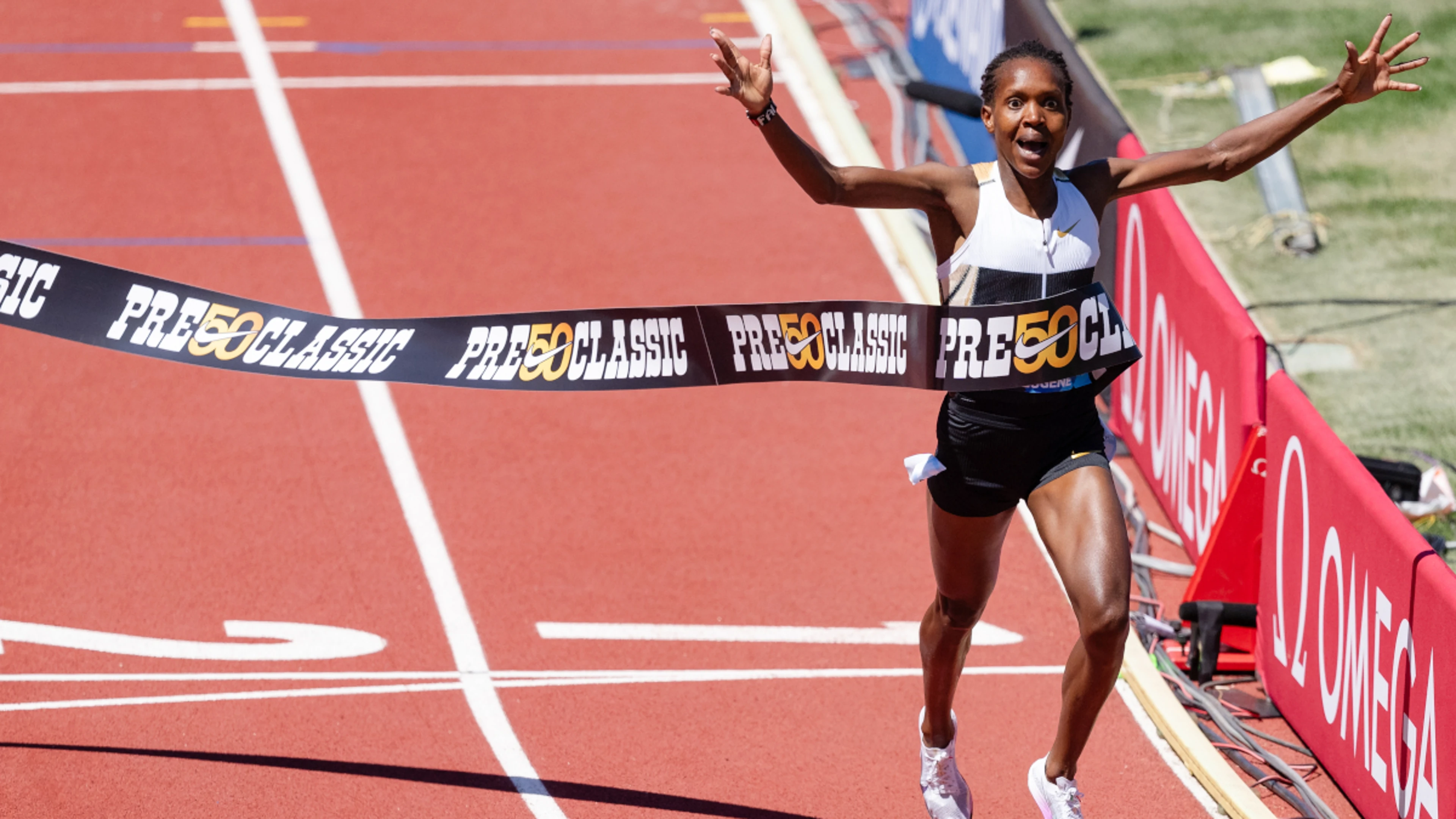 Kenyans Chebet, Kipyegon light up Eugene Diamond League with world records