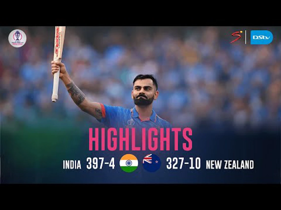 India v New Zealand | Match Highlights | ICC Cricket World Cup - Semi Finals