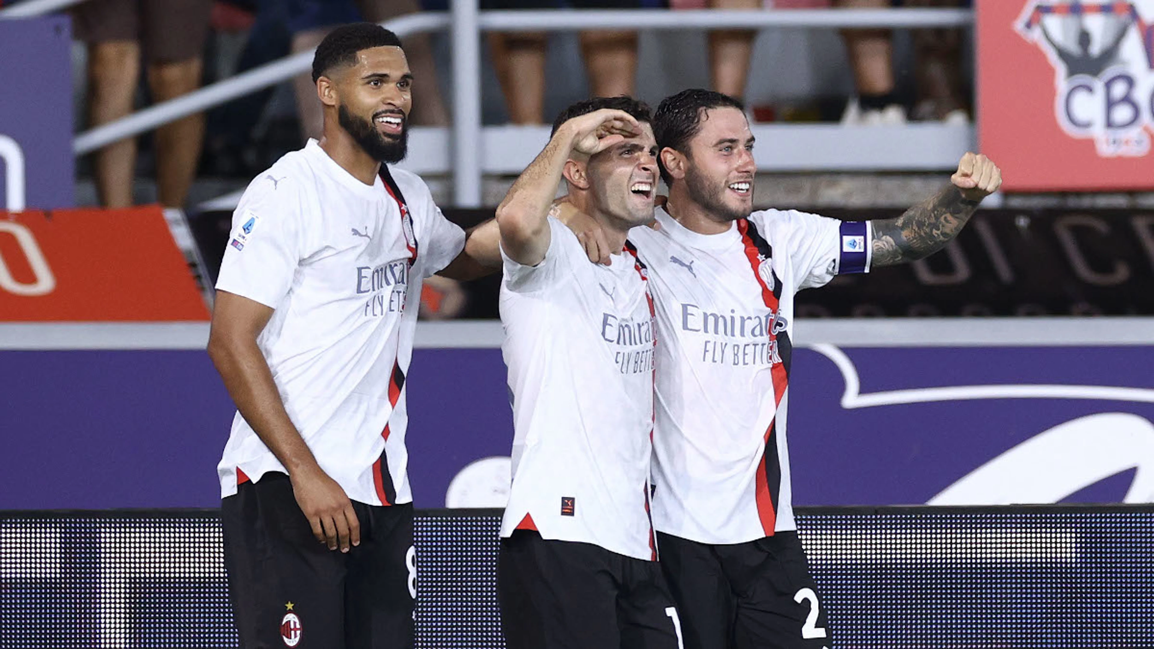 Pulisic strikes as Milan open well at Bologna
