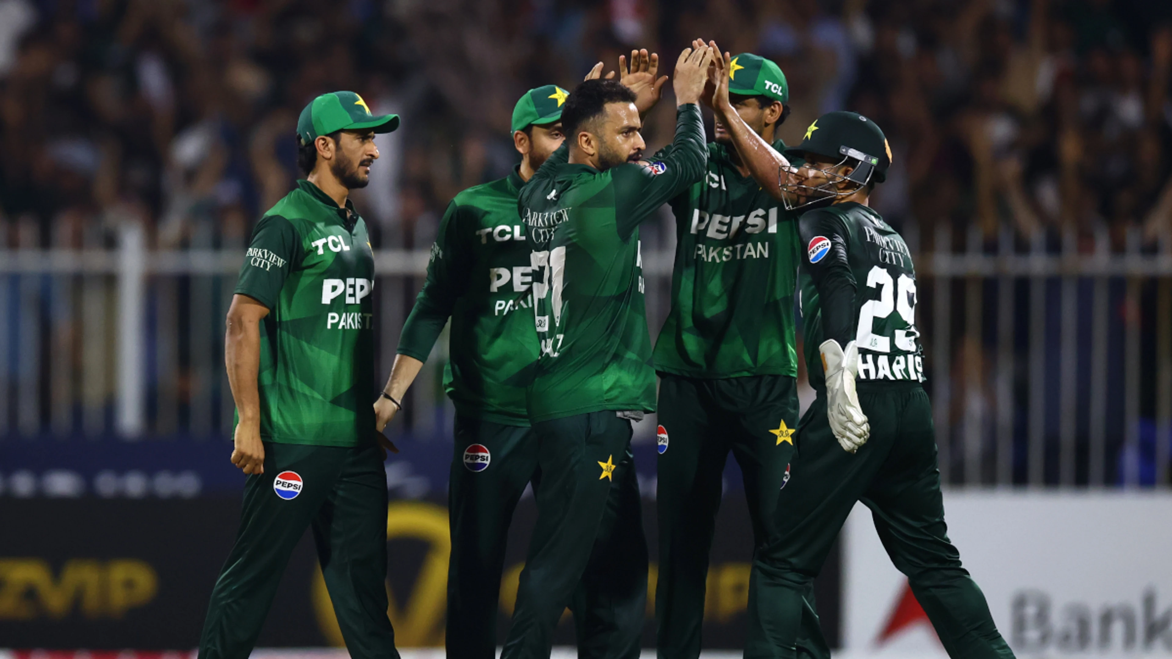 Haris and bowlers help Pakistan rout Oman in Asia cup