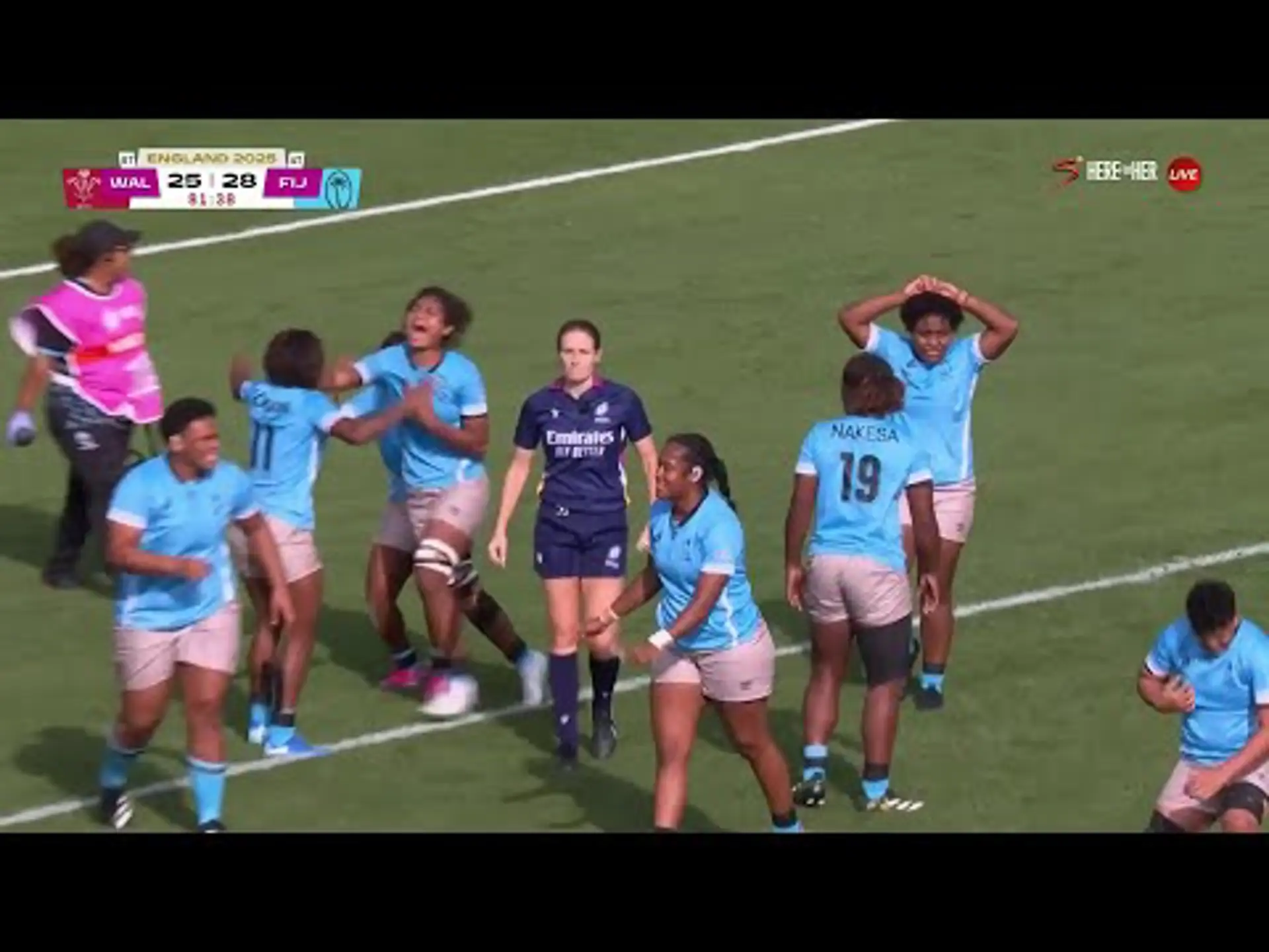 Wales Women v Fiji Women | Match in 5 Minutes