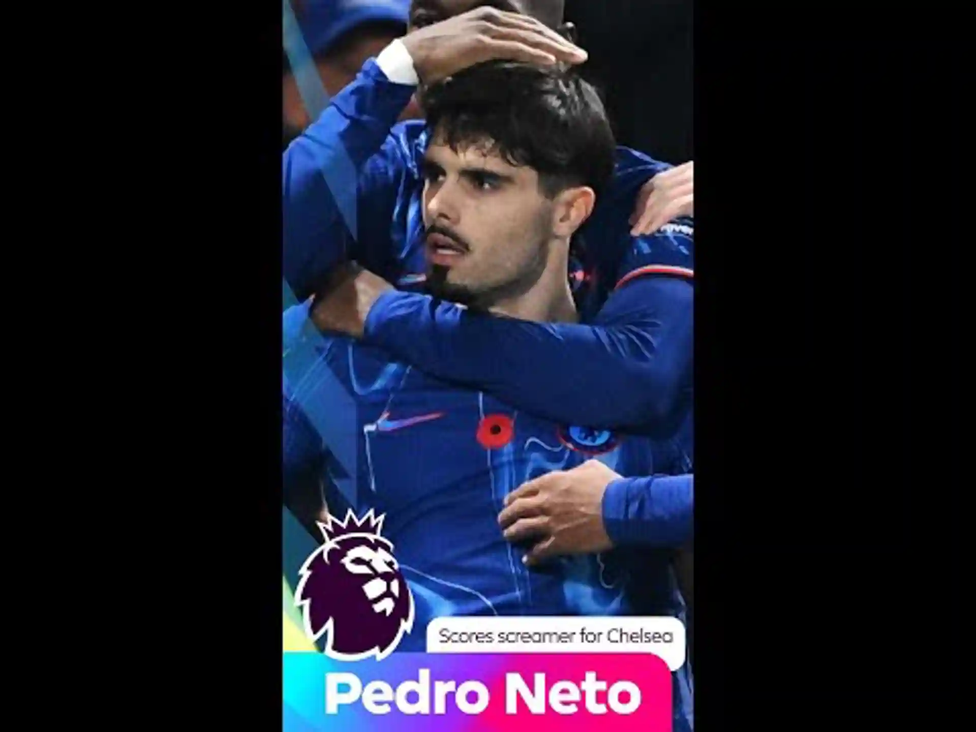 SCENES | Pitchside angles as Chelsea fans celebrate Pedro Neto's screamer!