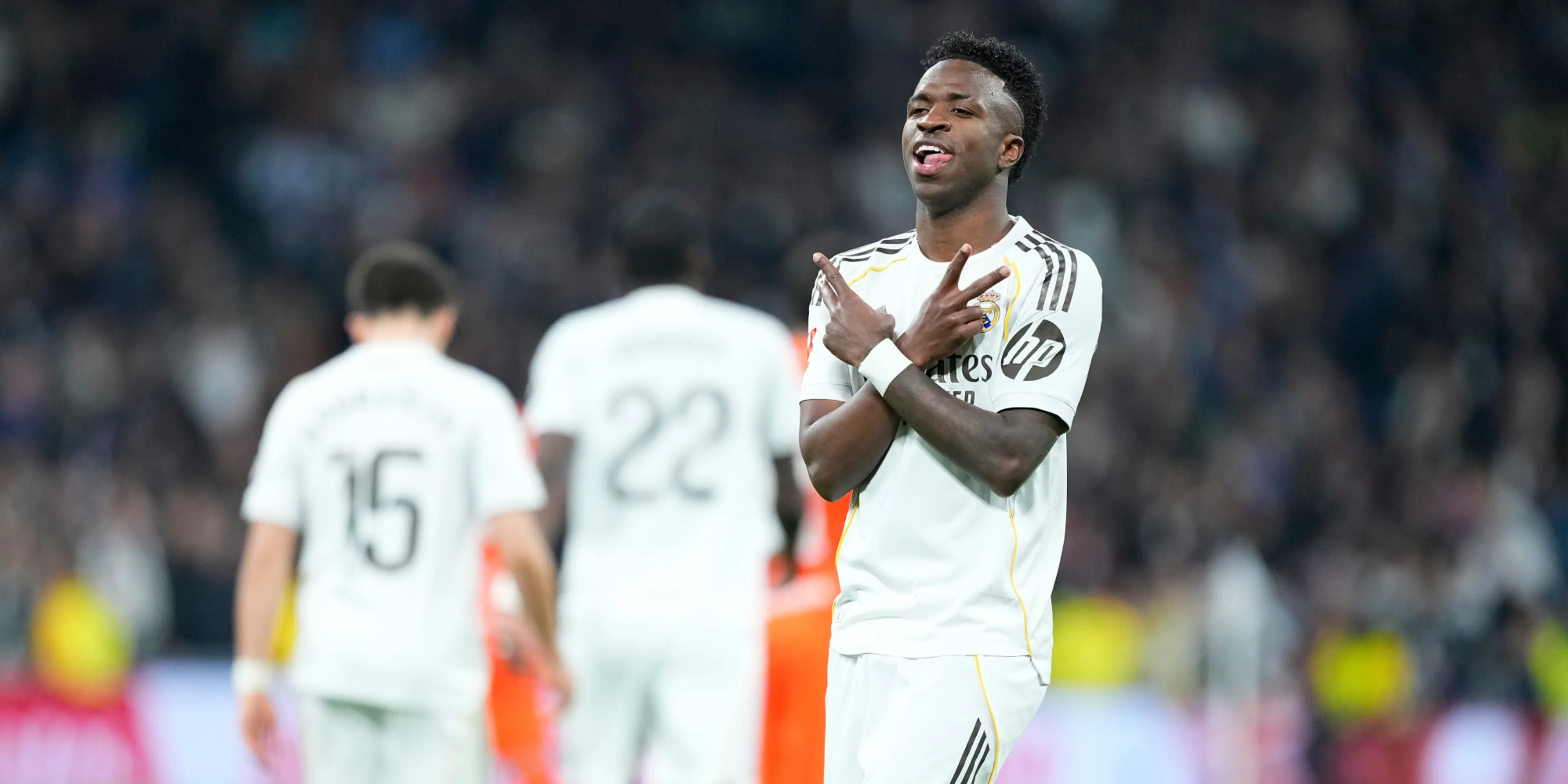 Vinicius bags brace as Real Madrid take Liga lead, end Sociedad run