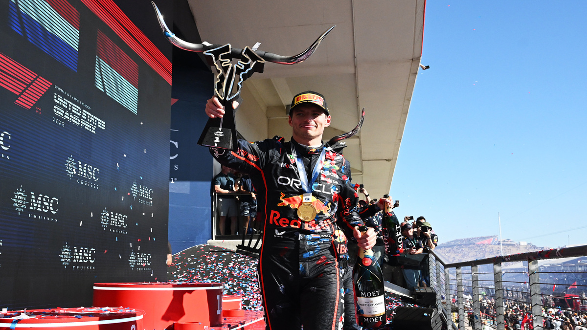 KEEPING UP THE PRESSURE: Dominant Verstappen wins US GP