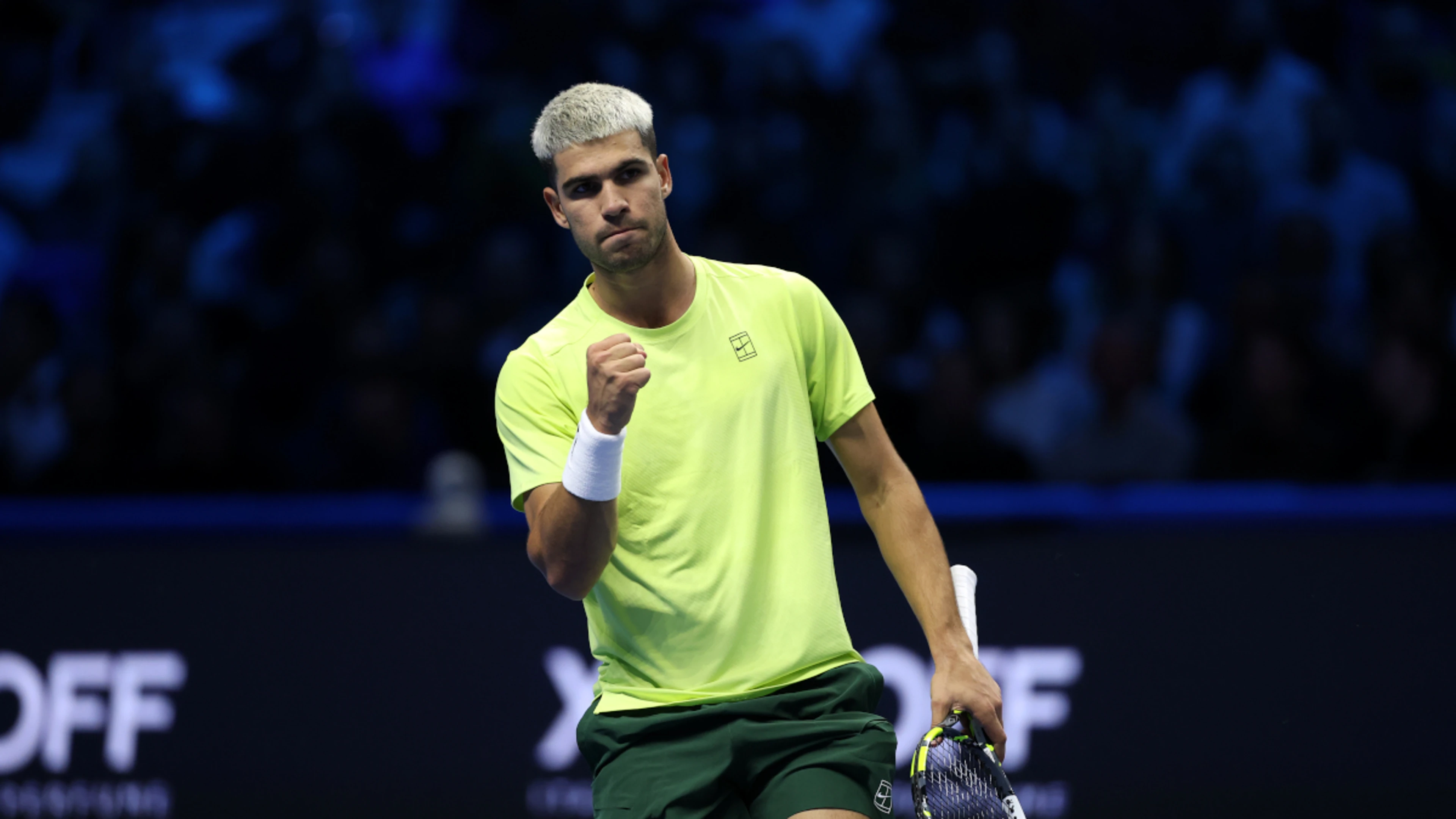 Alcaraz fights back to beat Fritz at ATP Finals