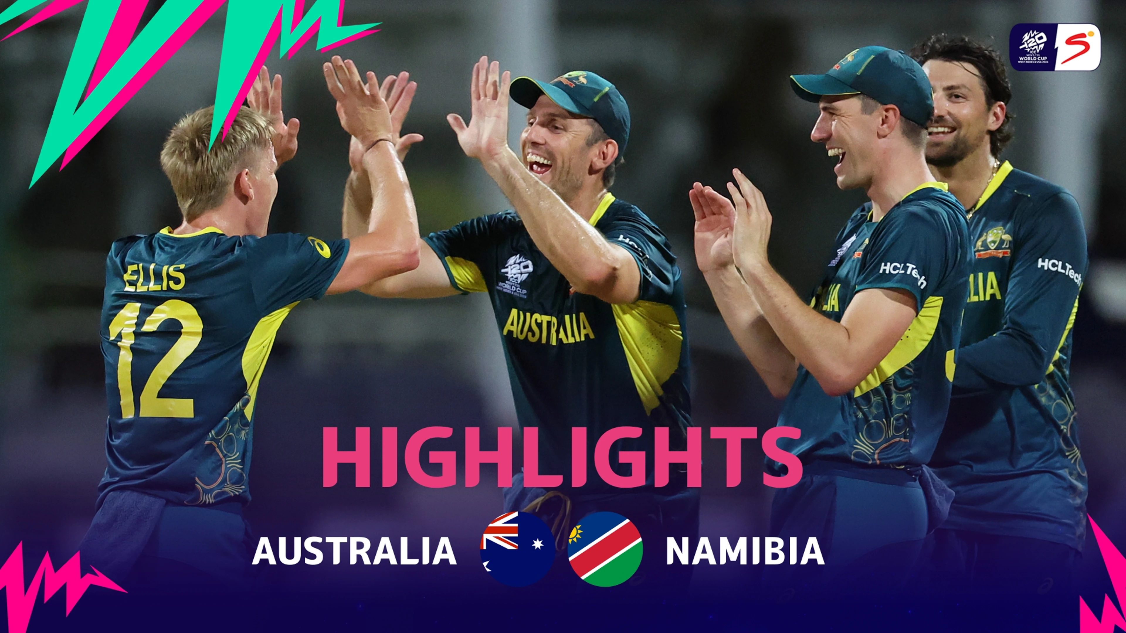 Australia v Namibia | Match Highlights | ICC T20 World Cup Group B