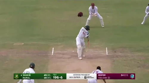 Windies v Bangladesh Test Series | Test 1 Day 3 | Shakib Al Hasan 50*