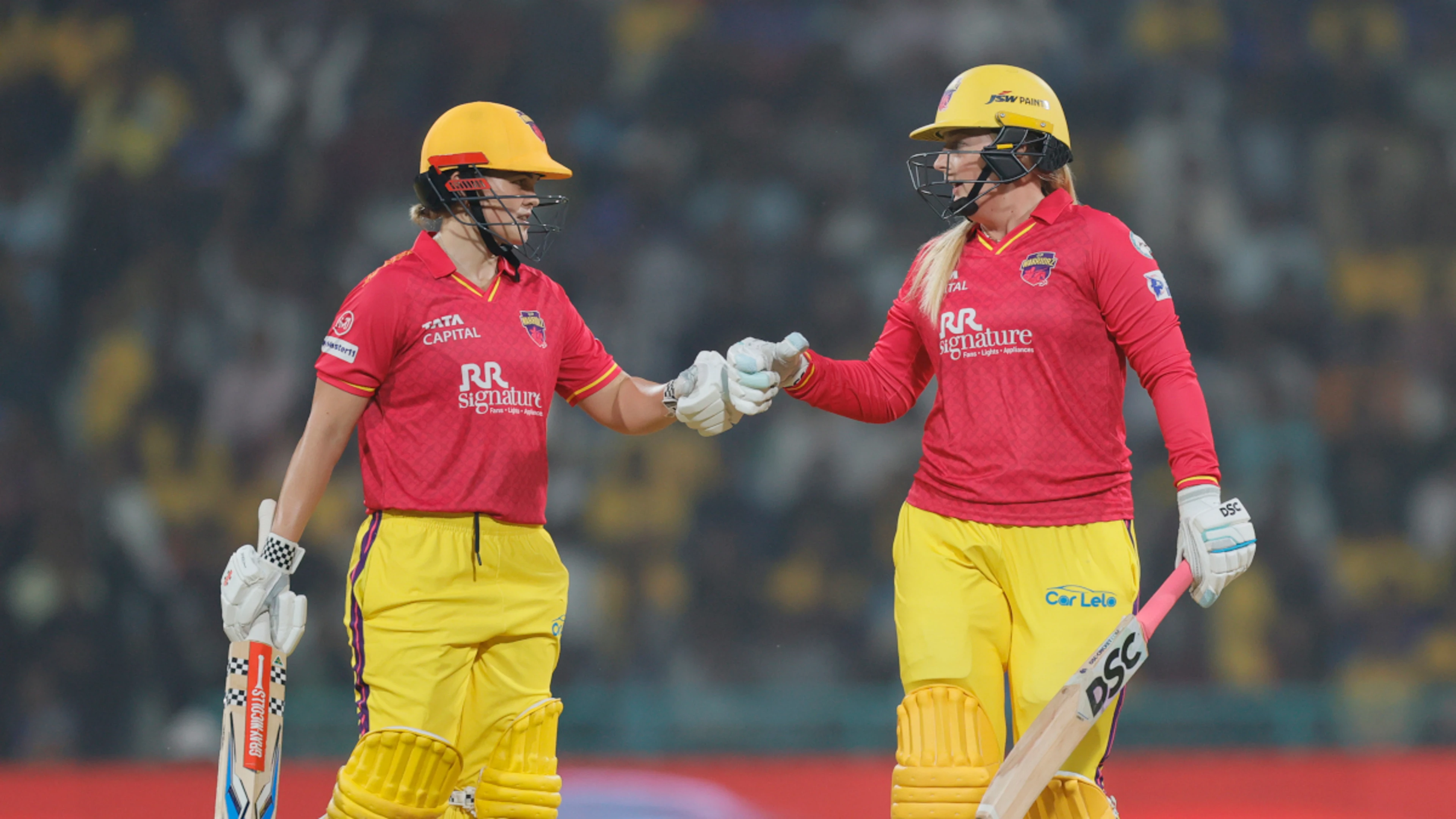 Georgia Voll 99* helps eliminated UP Warriors eliminate RCB Women in 12-run win 