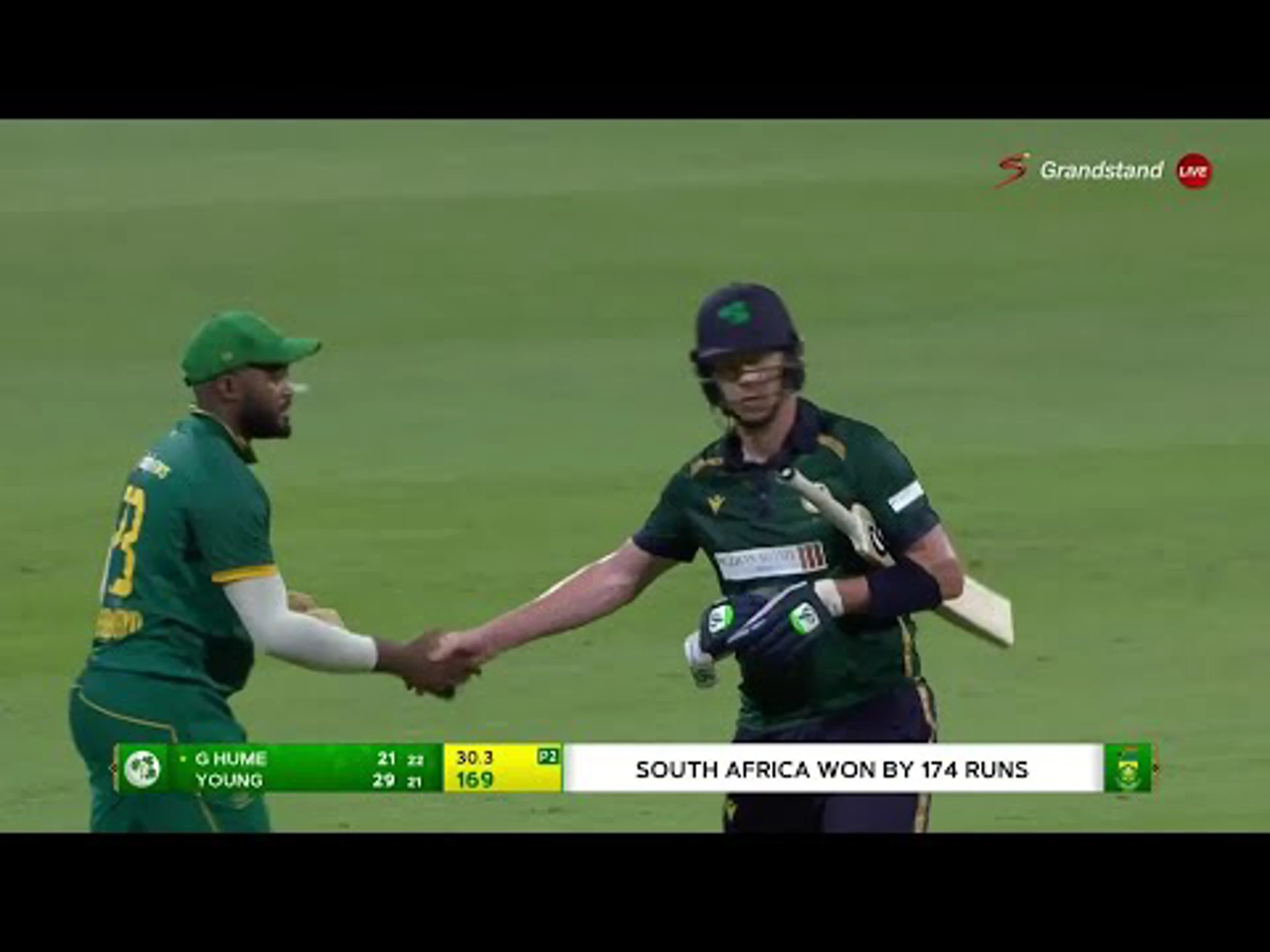 Ireland v South Africa | 2nd ODI | 2nd innings | Bjorn Fortuin 2