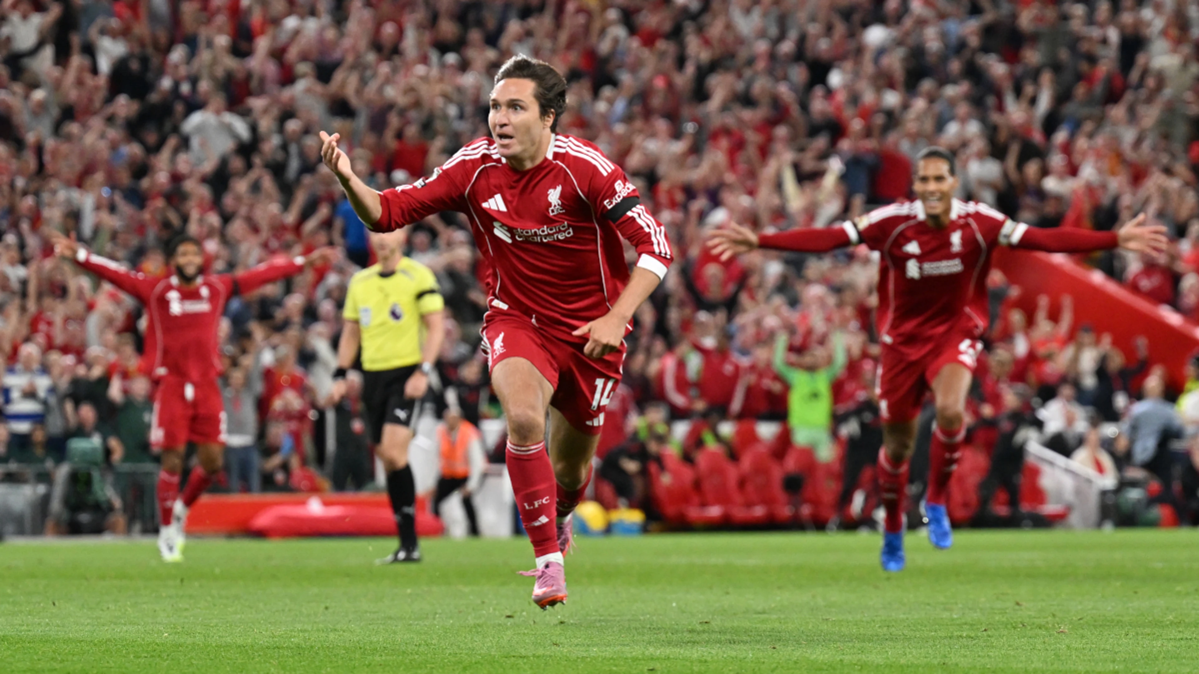 Liverpool strike late to beat Bournemouth as Jota remembered in PL opener