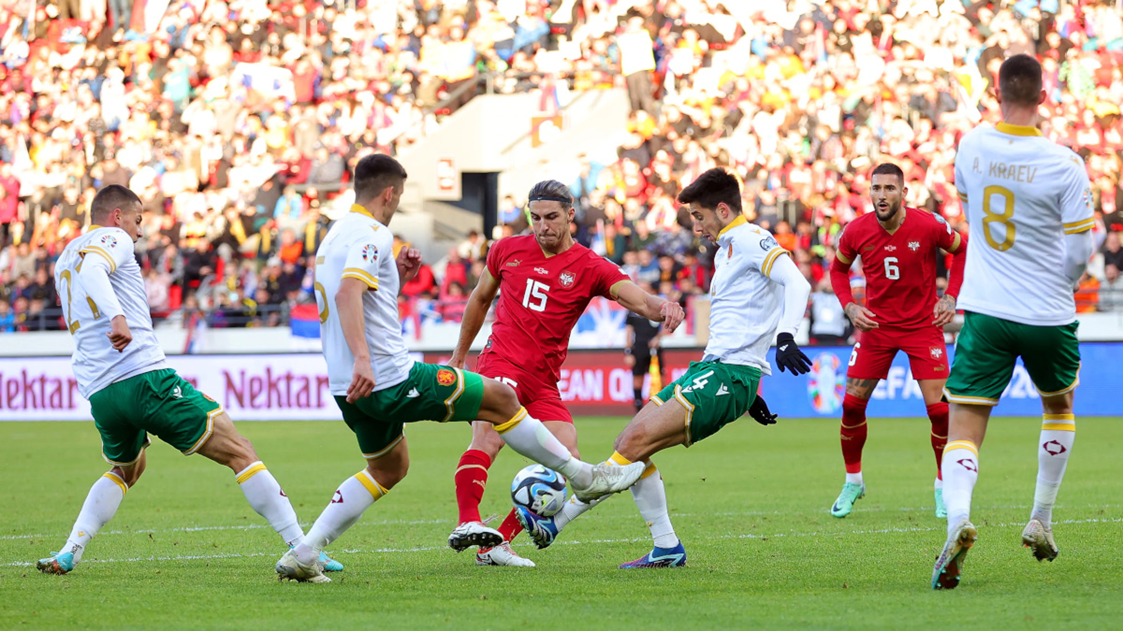 Serbia draw with Bulgaria to qualify for Euro 2024